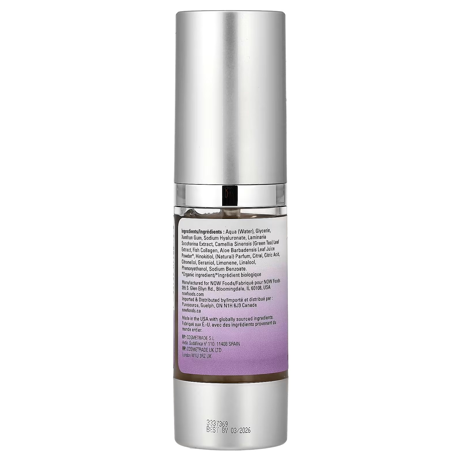 NOW Foods, Solutions Firming Hyaluronic Acid Serum (30 ml) thumbnail 2