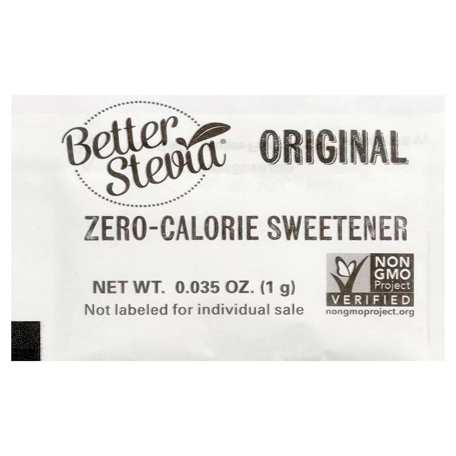 NOW Foods Better Stevia® Zero-Calorie Sweetener Original 100 Packets (100 g) thumbnail 2