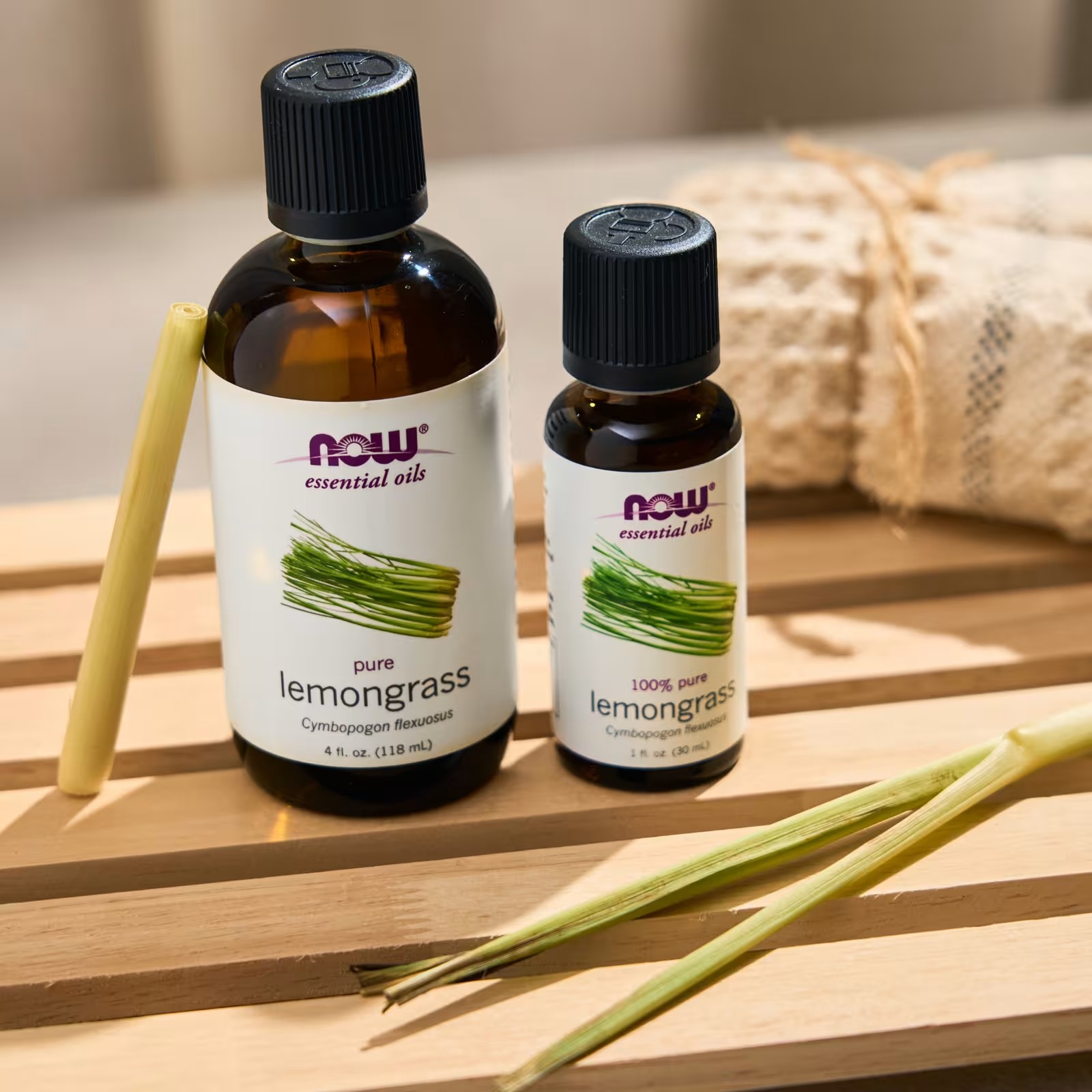 NOW Foods Essential Oils Lemongrass Cymbopogon Flexuosus 30 ml thumbnail 4