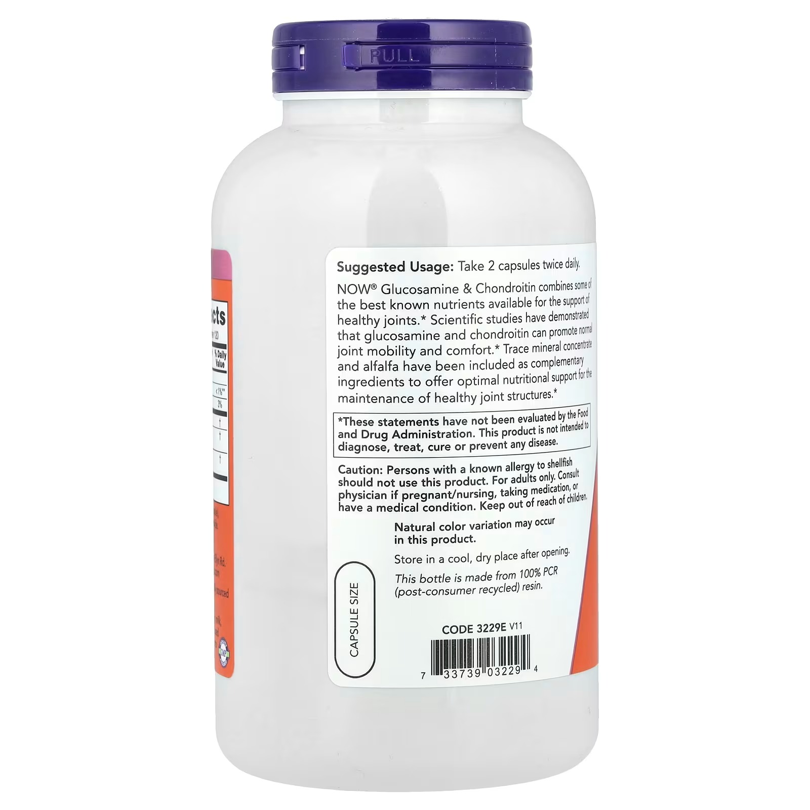 NOW Foods Glucosamine & Chondroitin Sulfate - 240 Tabs thumbnail 2