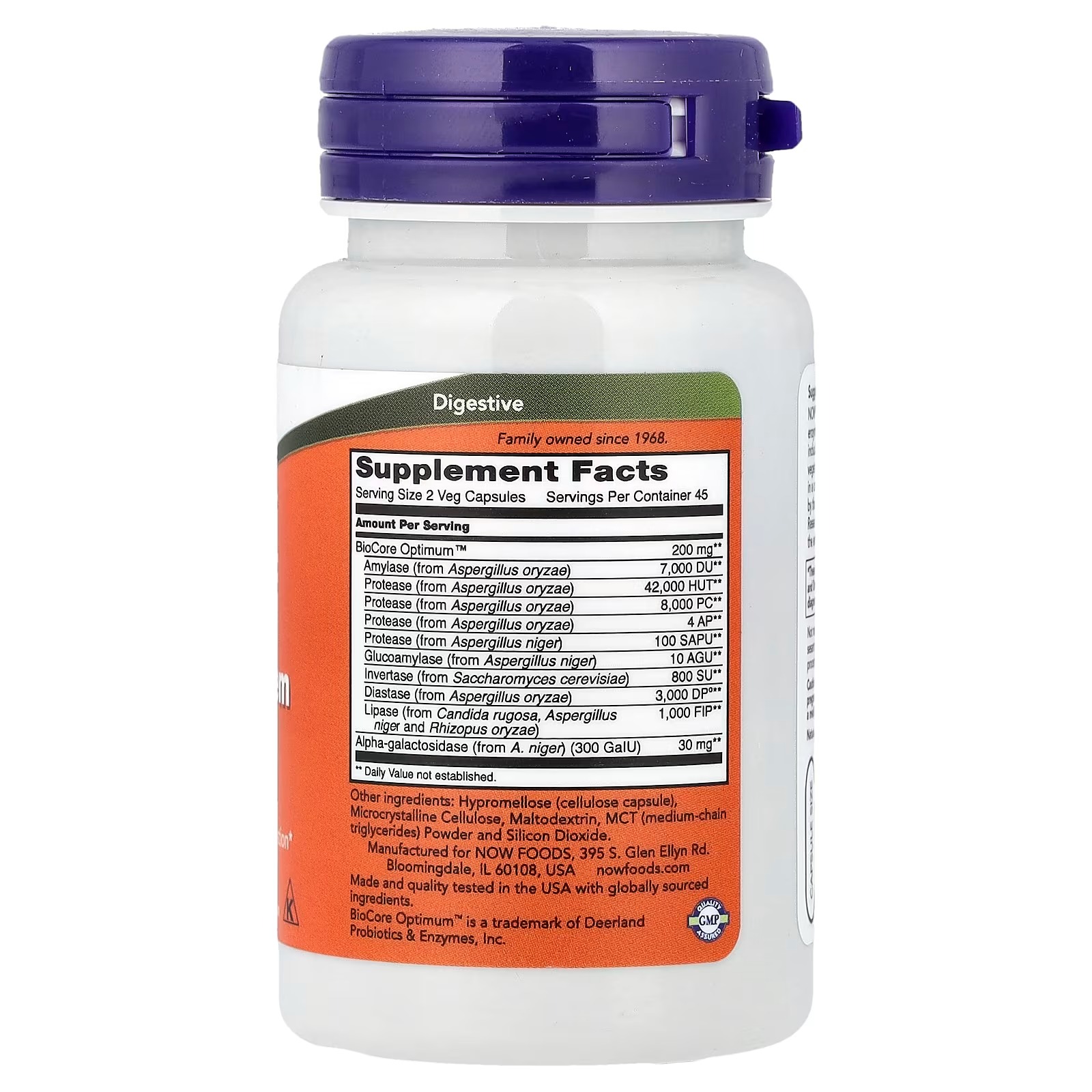 NOW Foods Optimal Digestive System Full Spectrum Enzymes 90 Capsules thumbnail 2