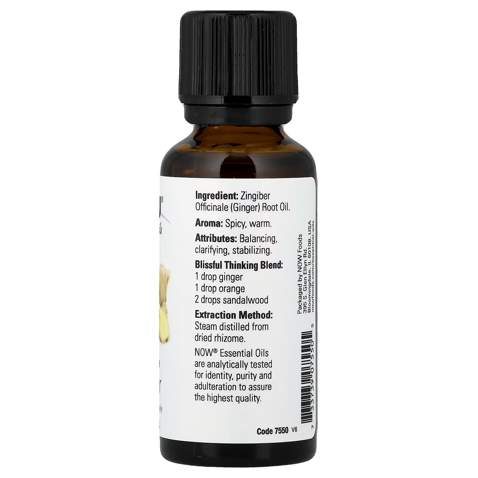 NOW Foods Essential Oils Ginger (30 ml) thumbnail 2