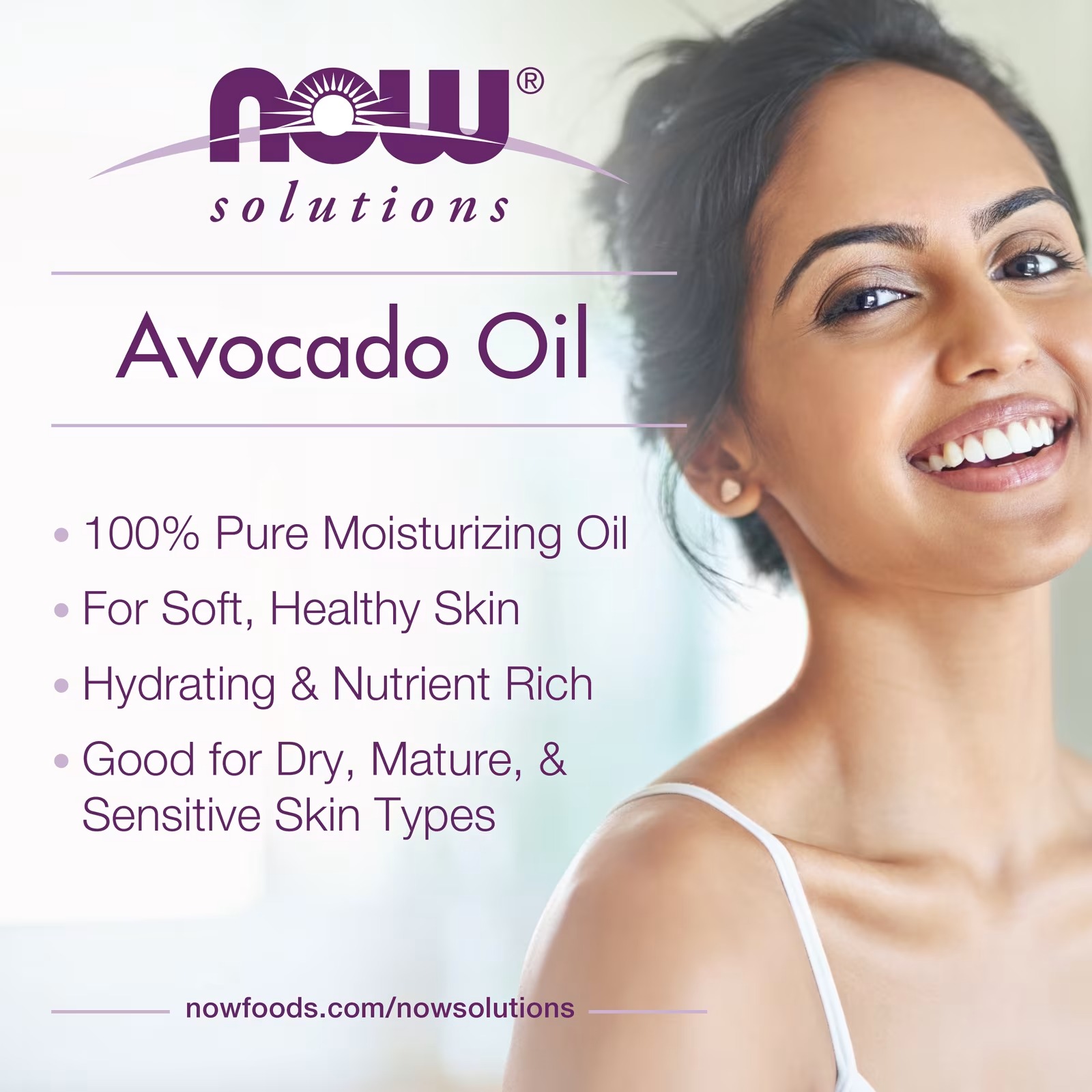 NOW Foods Solutions Avocado Oil 100% Pure Moisturizing Oil Nutrient Rich and Hydrating thumbnail 3