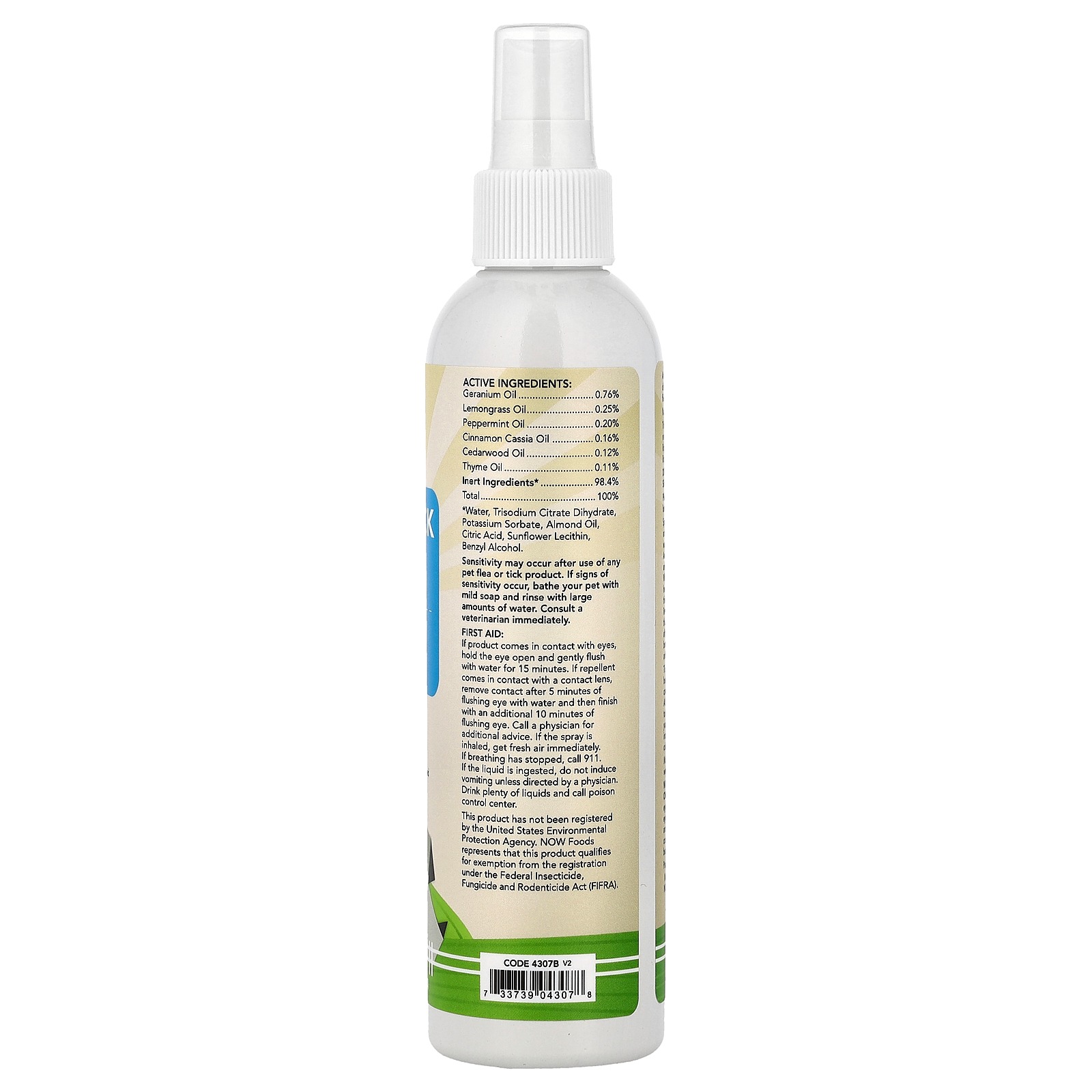 NOW Foods Pets Flea & Tick Spray for Dogs (237 ml) thumbnail 2