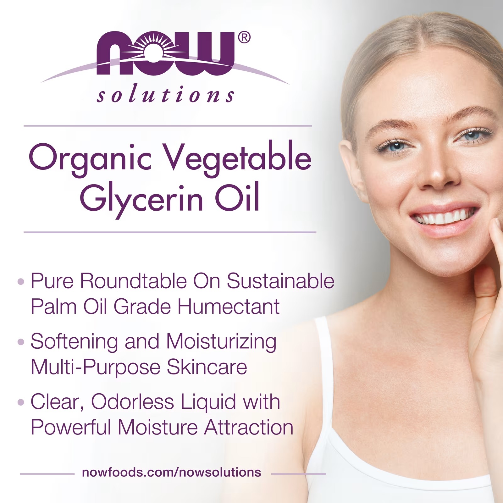 NOW Foods Solutions Vegetable Glycerin 100% Pure Versatile Skin Care Softening and Moisturizing thumbnail 3
