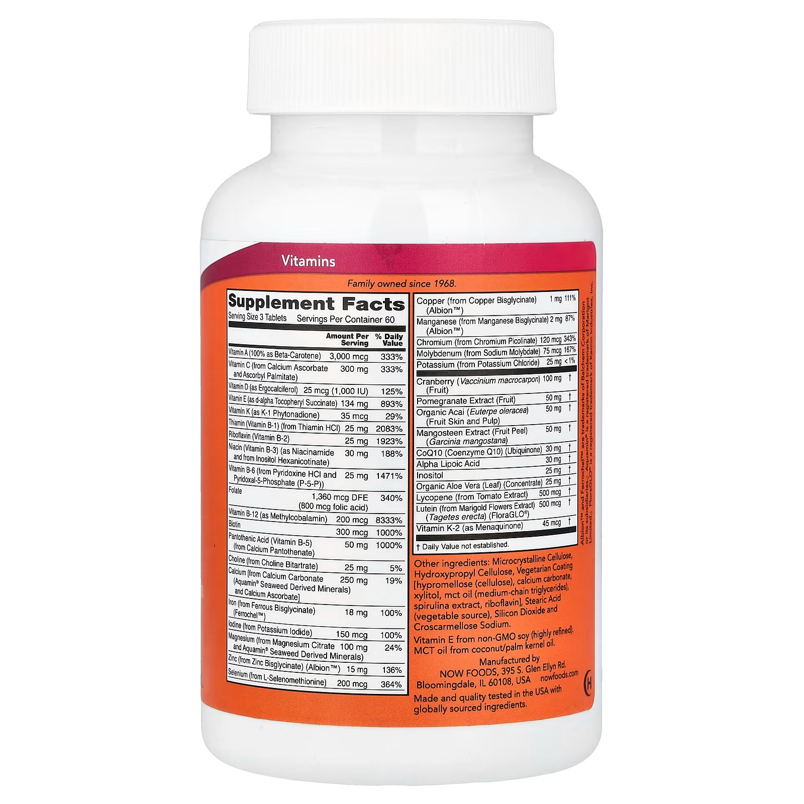 NOW Foods Eve™ Women's Multivitamin with Evening Primrose Cranberry Green Tea, Horsetail Silica & CoQ10 180 Softgelsen's thumbnail 2