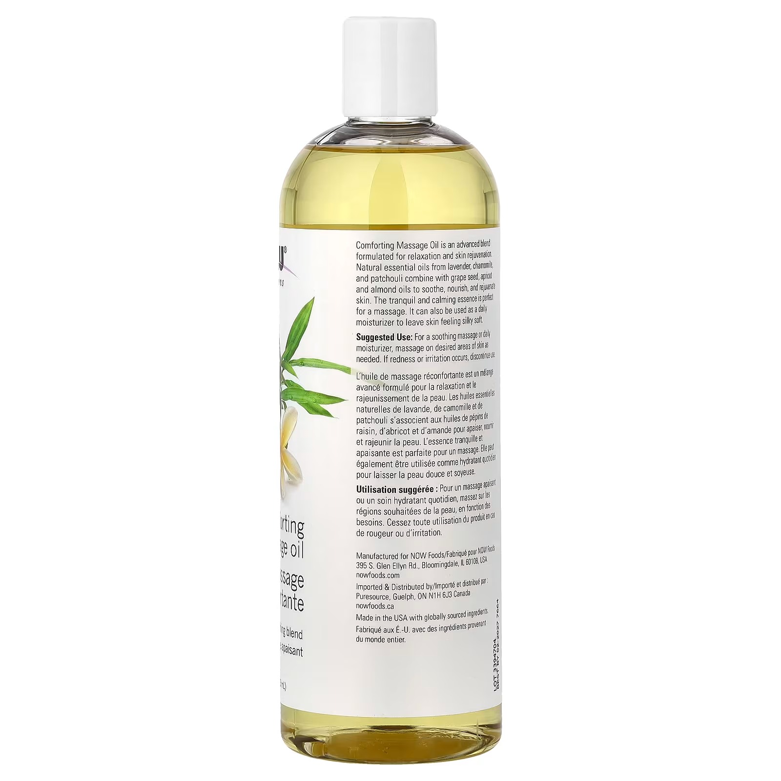 NOW Foods Solutions Comforting Massage Oil Vitamin Infused Blend Soothing and Nourishing thumbnail 2