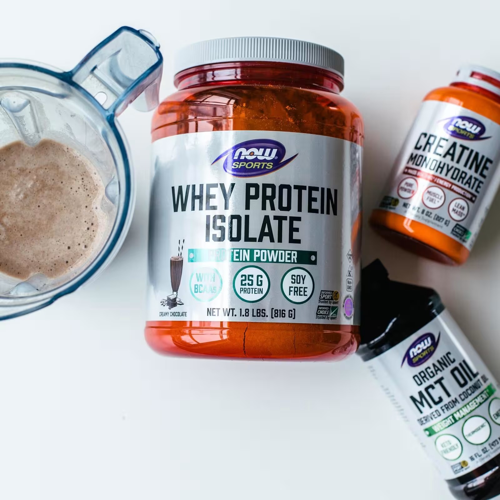 NOW Foods Sports Nutrition Whey Protein Isolate 25 g With BCAAs Creamy Chocolate Powder thumbnail 3