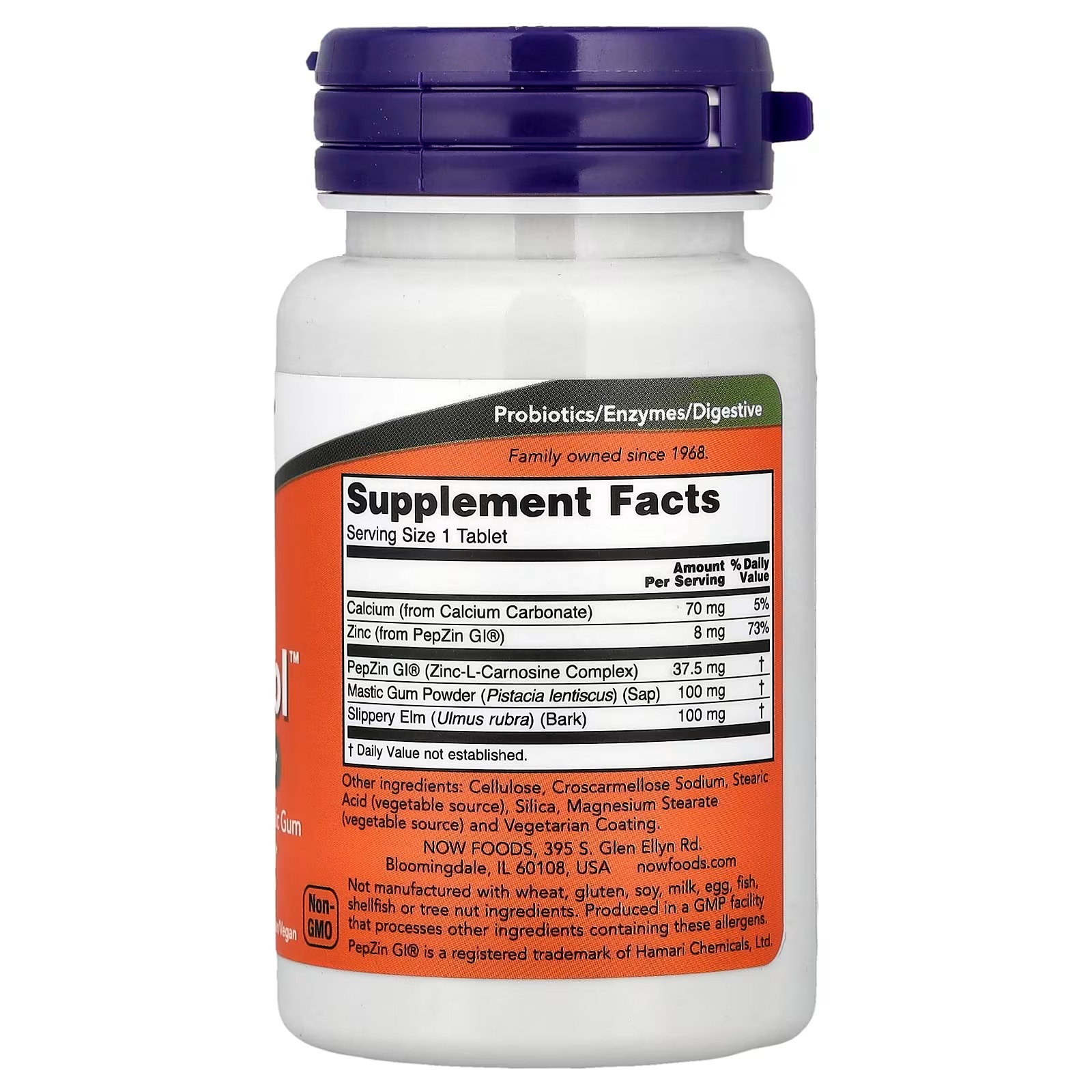 NOW Foods Ulcetrol™ Digestive Health With PepZin GI® & Mastic Gum Supports Gastric Health 60 Tablets thumbnail 2