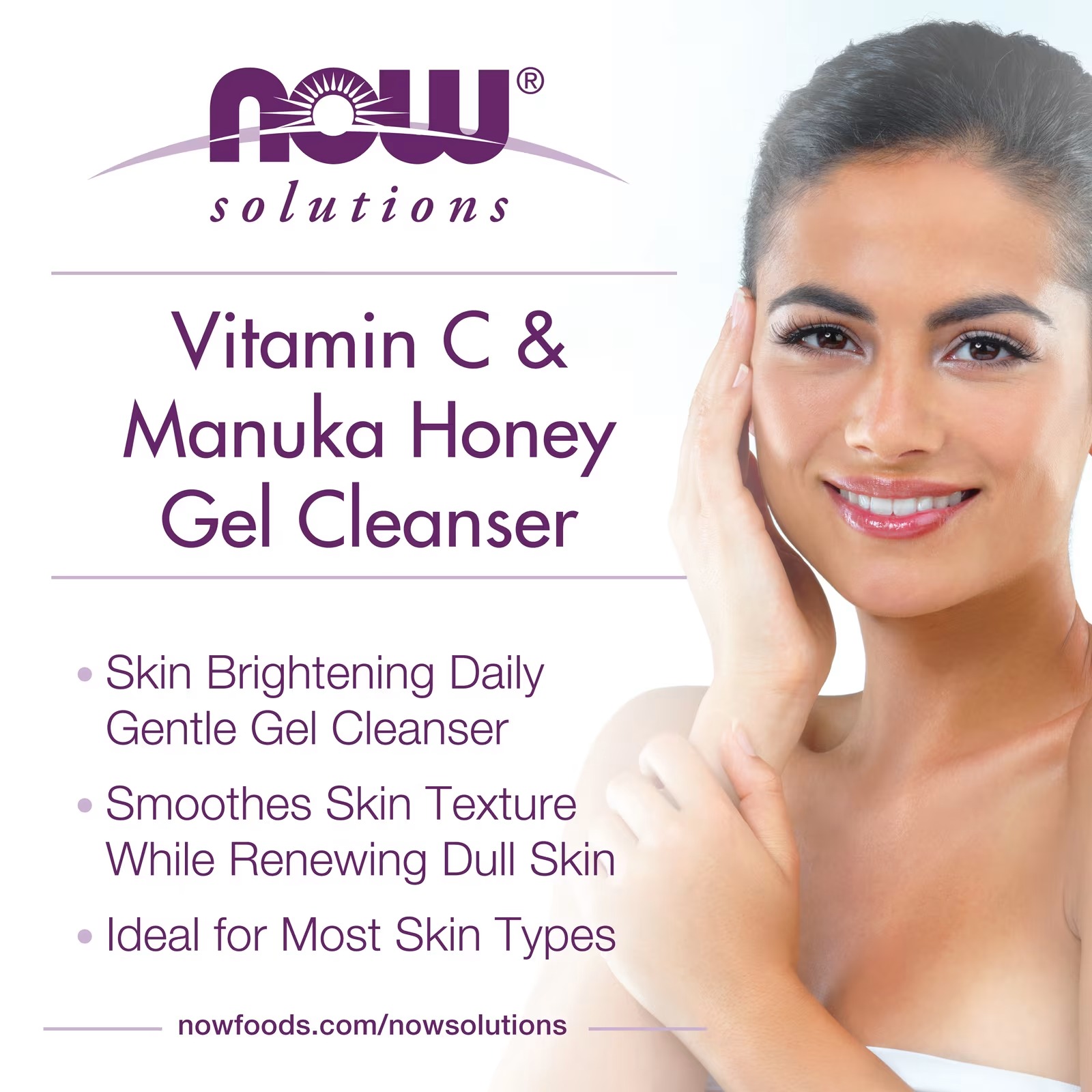 NOW Foods Solutions Vitamin C & Manuka Honey Gel Cleanser (237 ml) thumbnail 3
