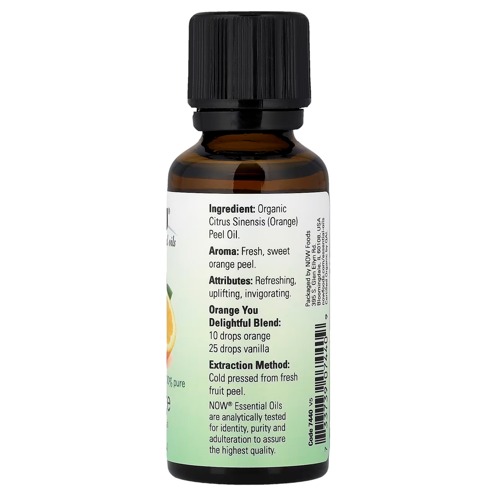 NOW Foods Organic Essential Oils, Orange  (30 ml) thumbnail 2