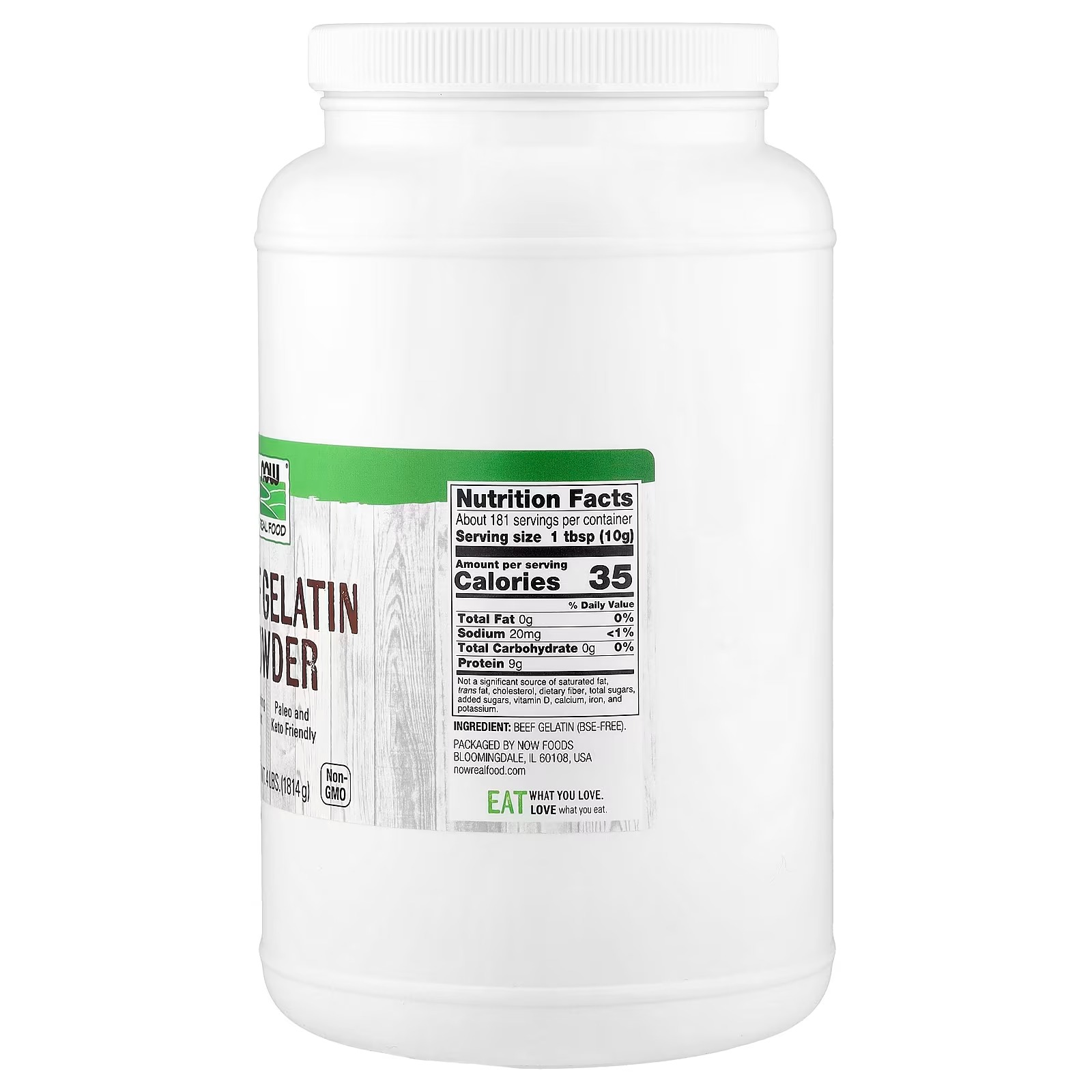 NOW Foods Beef Gelatin Powder Natural Thickening Agent Source of Protein thumbnail 2