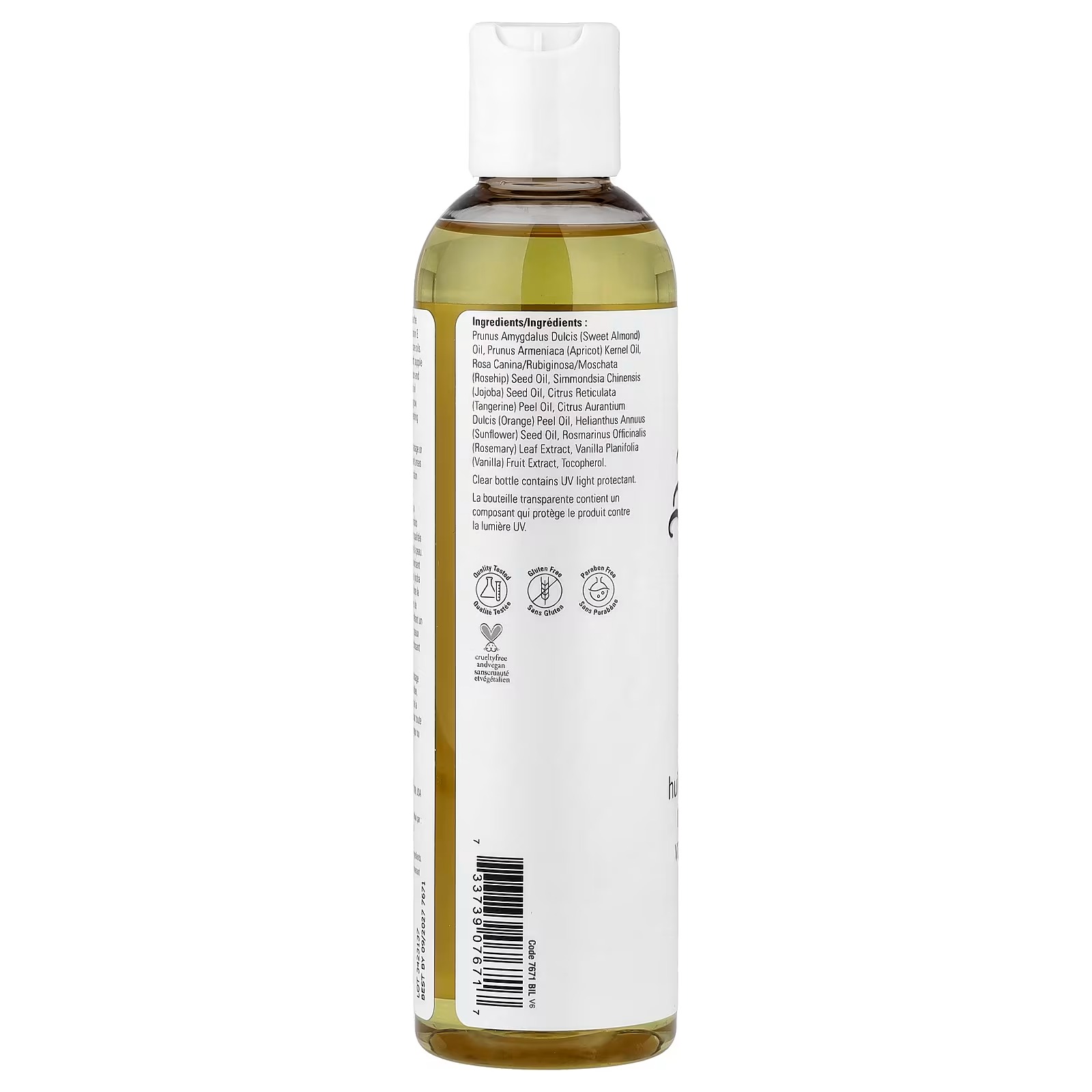 NOW Foods Solutions Refreshing Massage Oil Vanilla Citrus  (237 ml) thumbnail 2