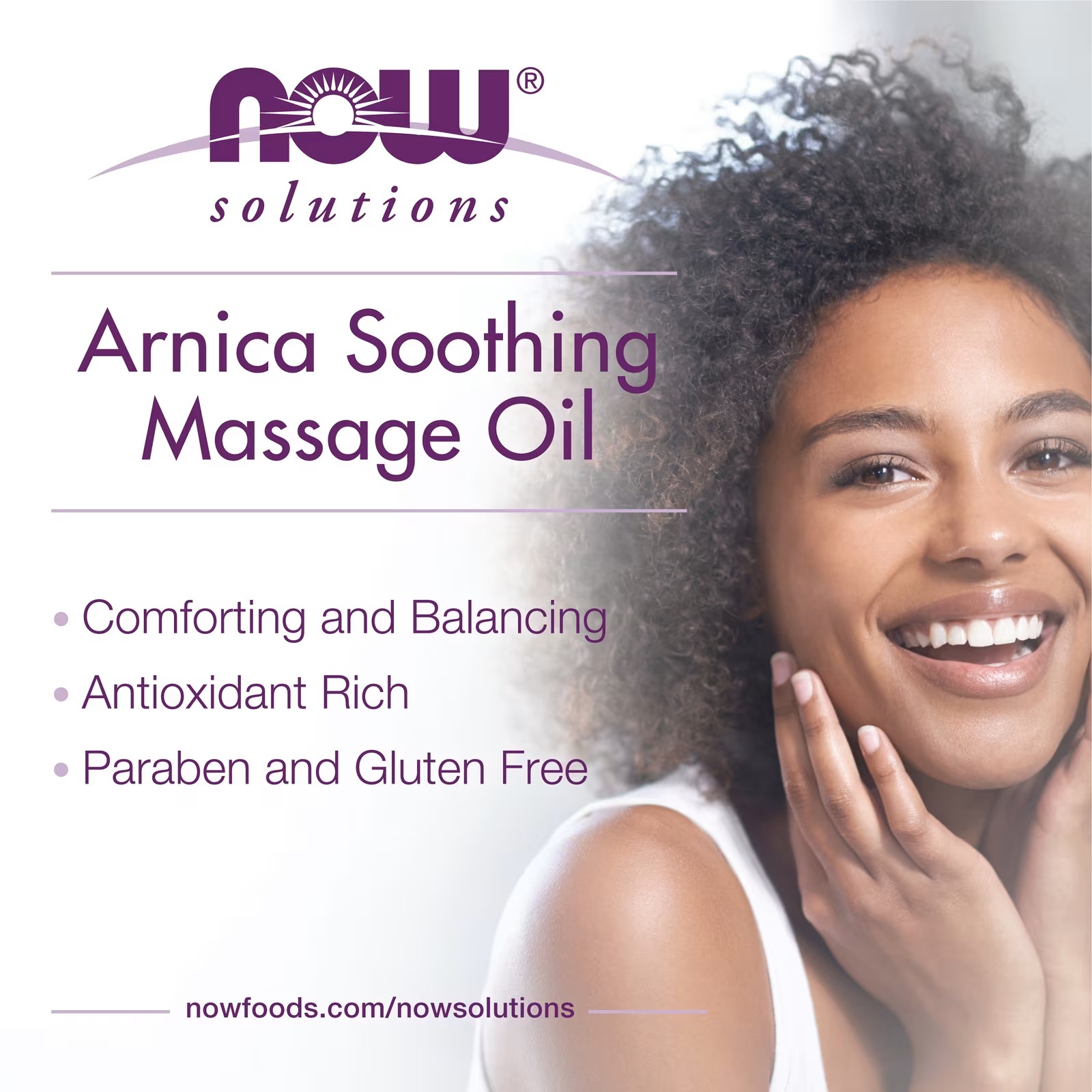 NOW Foods Solutions Arnica Soothing Massage Oil Comforting Antioxidant Blend thumbnail 3