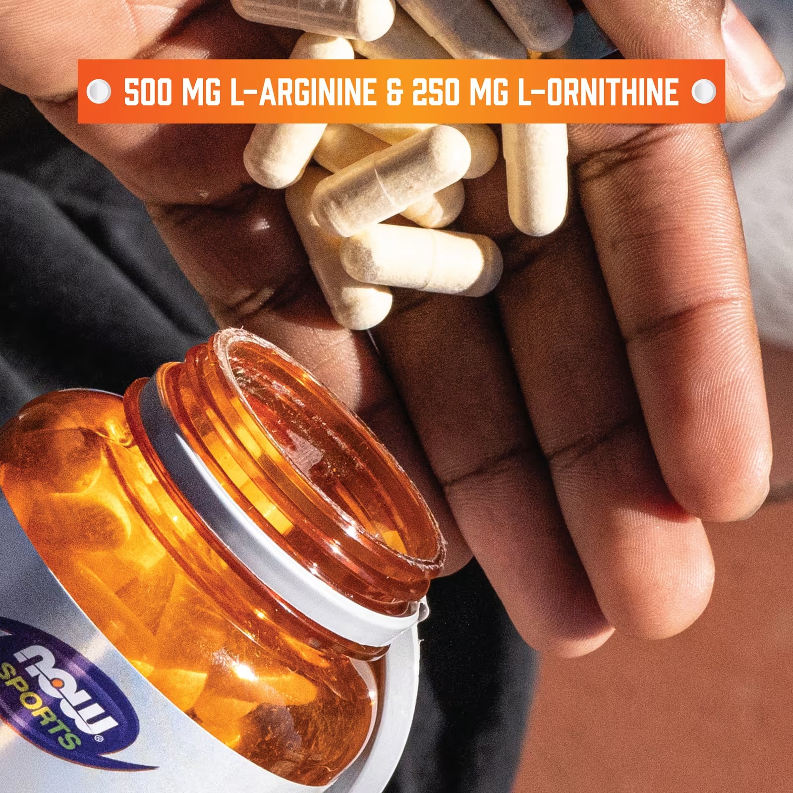 NOW Foods Sports Nutrition Arginine & Ornithine 500/250 mg Amino Acids 250 Veg Capsules thumbnail 4