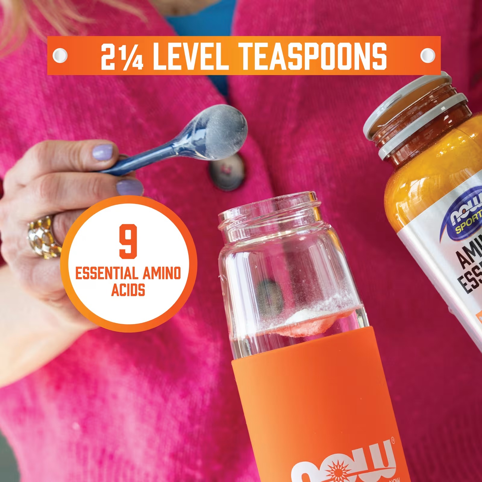 NOW Foods Sports Nutrition Amino-9 Essentials™ Powder Enhanced Protein Synthesis Amino Acids thumbnail 6