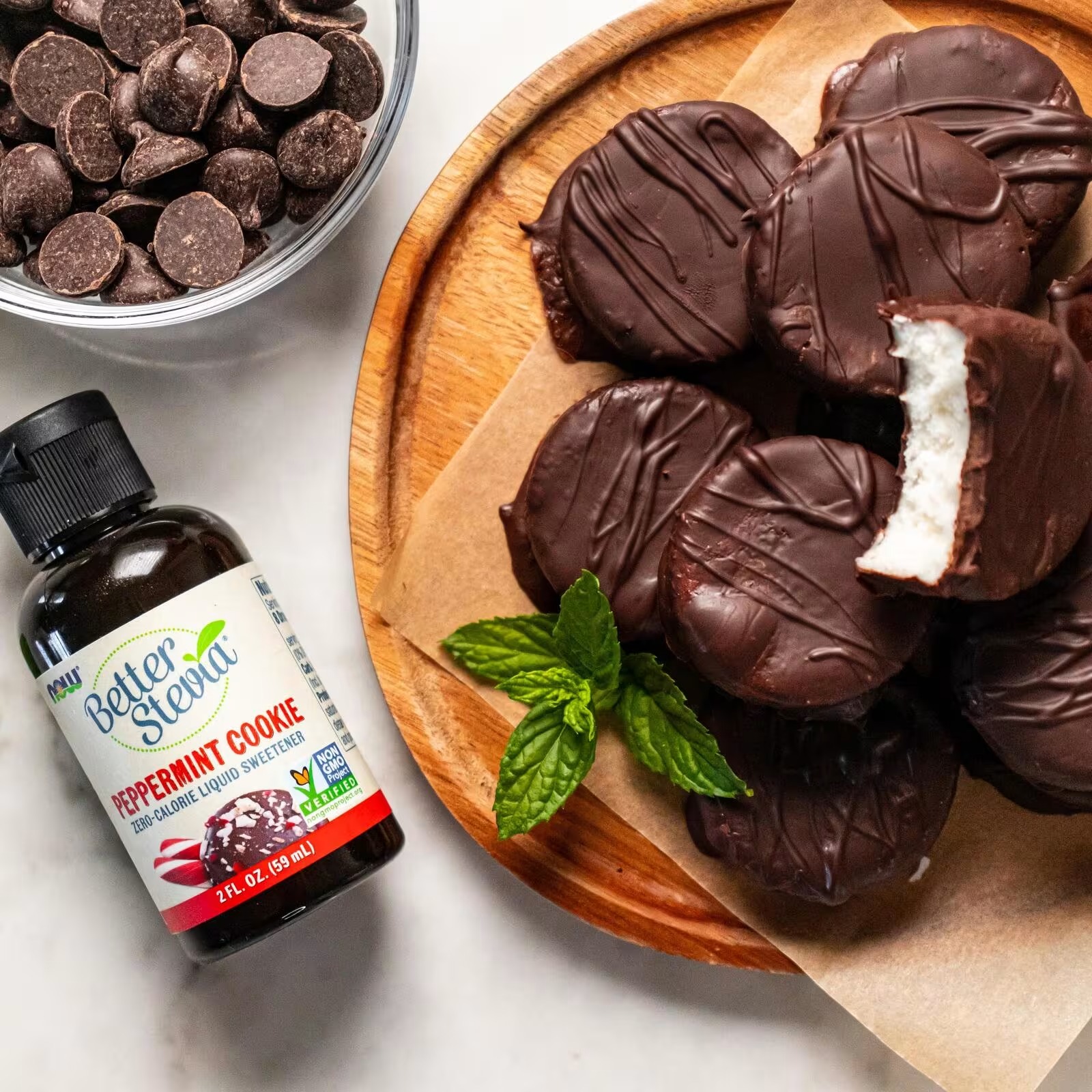 Now Foods Stevia Liq Ext. (Chocolate Peppermint Cookie) 60mL thumbnail 5