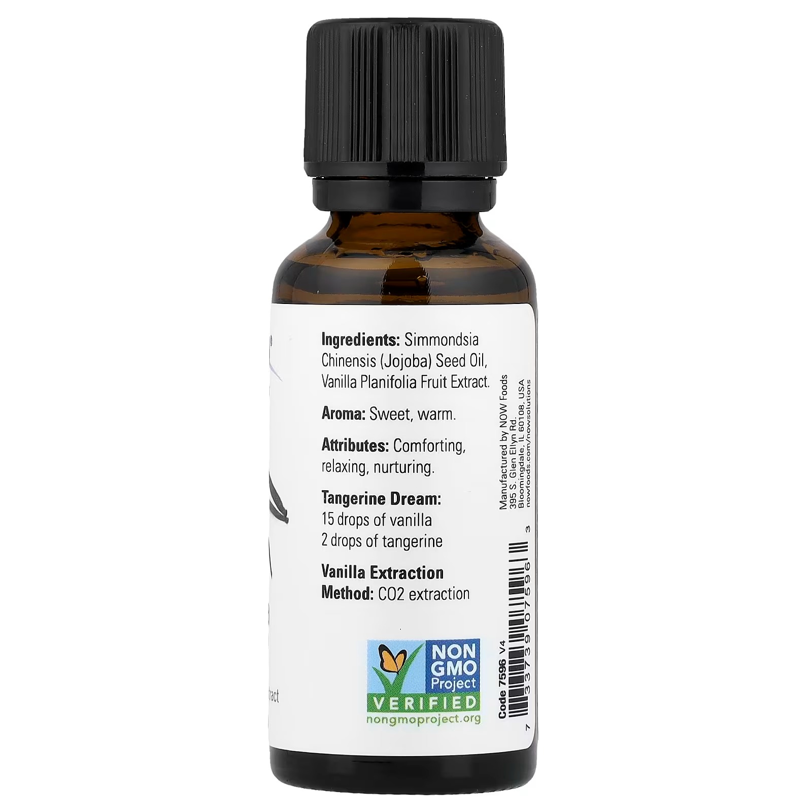 NOW Foods Essential Oils Vanilla Oil Blend of Pure Vanilla Bean Extract in Pure Jojoba Oil thumbnail 2