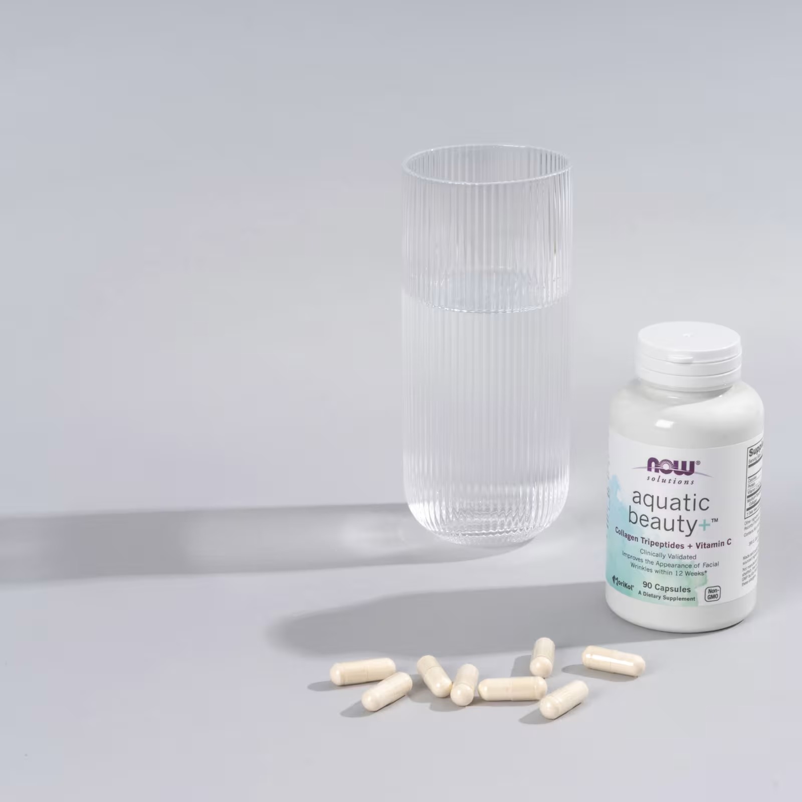 Now Foods Solutions Aquatic Beauty+™ Marine Collagen and Vitamin C 90 Capsules thumbnail 4