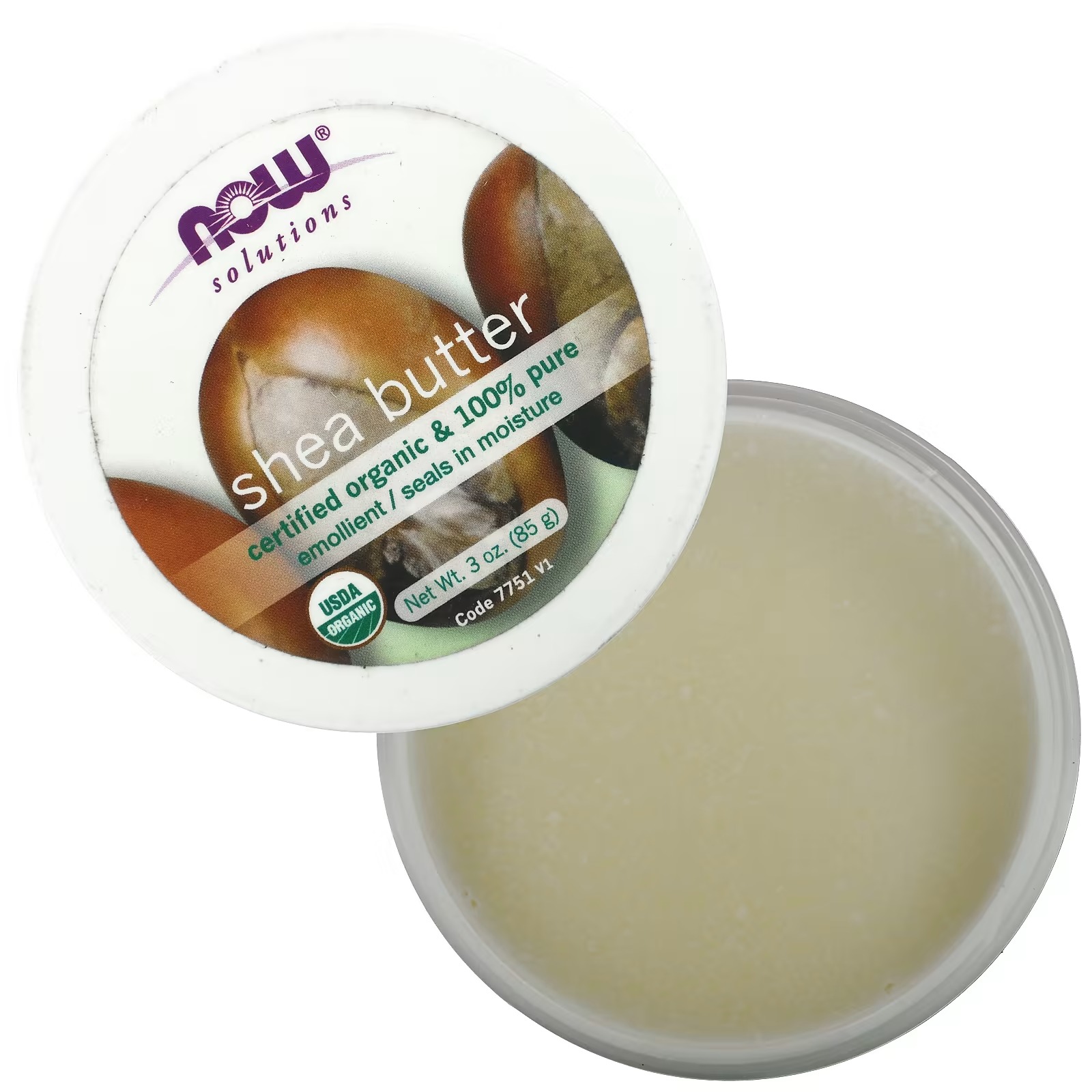 NOW Foods Solutions Certified Organic Shea Butter Moisturizer For Rough And Dry Skin thumbnail 3