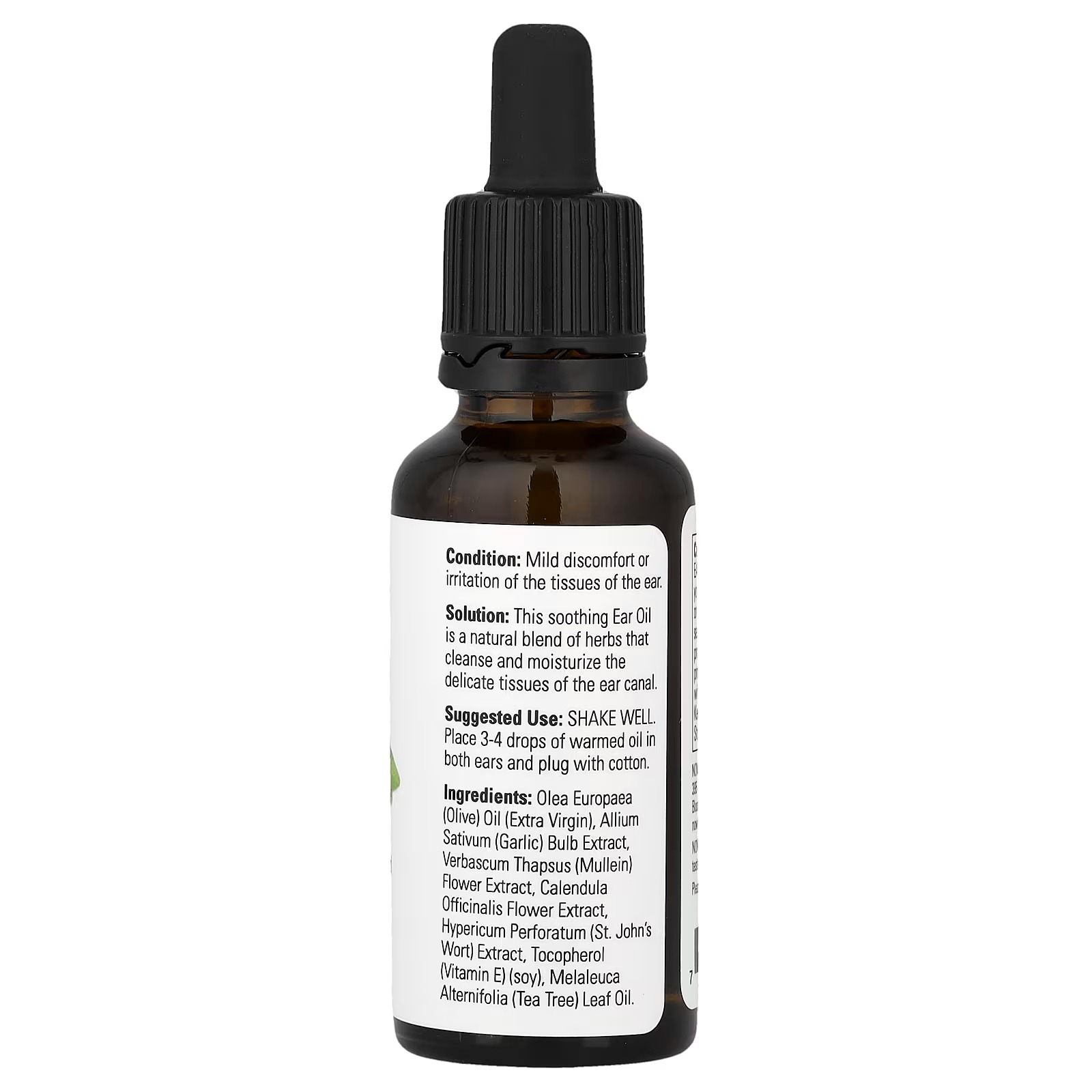 NOW Foods Solutions Ear Oil Soothing Herbal Blend Great on Mild Discomfort or Irritation thumbnail 2