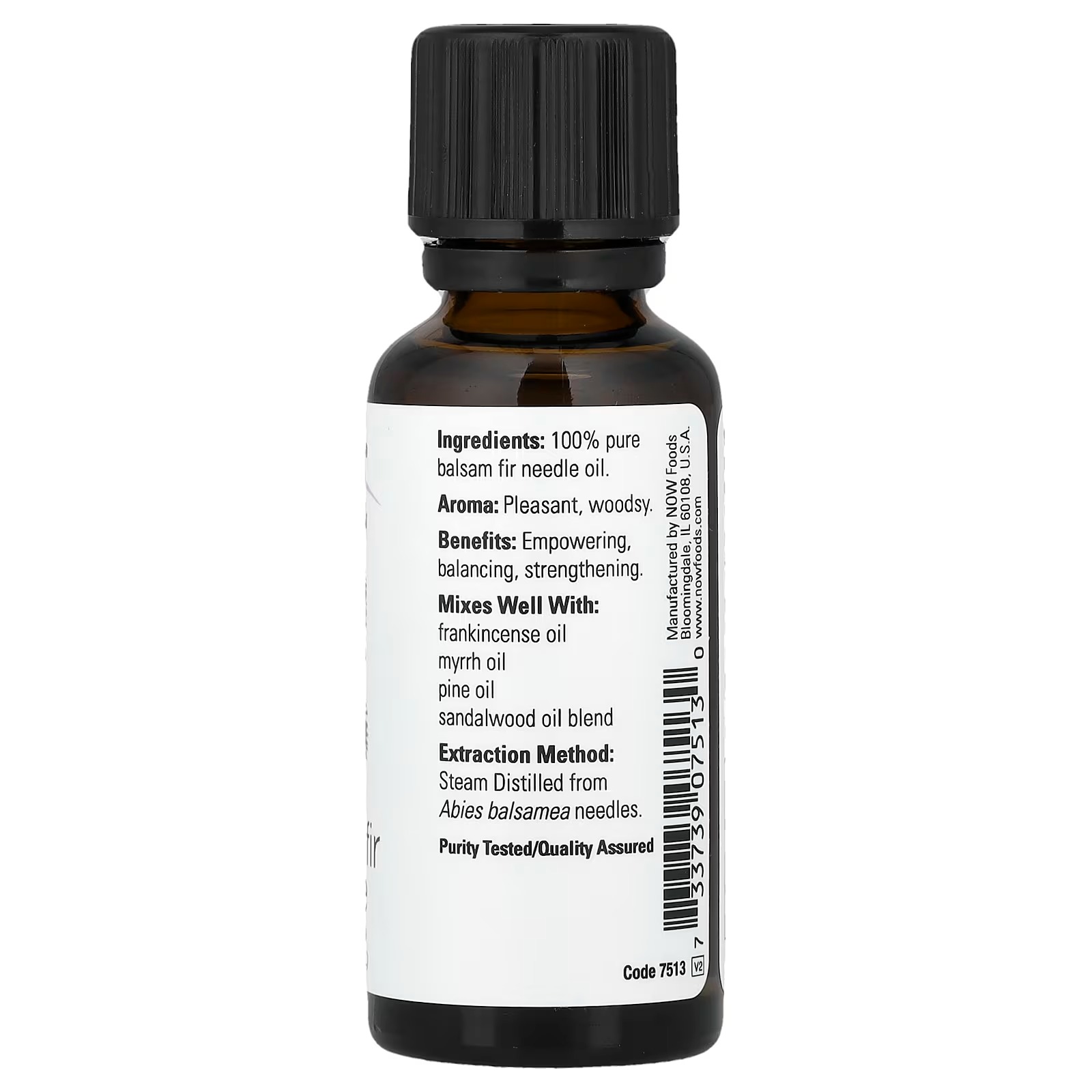 NOW Foods Essential Oils Balsam Fir Needle Oil Woodsy Aromatherapy Scent Steam Distilled 100% Pure Vegan 30ml thumbnail 2