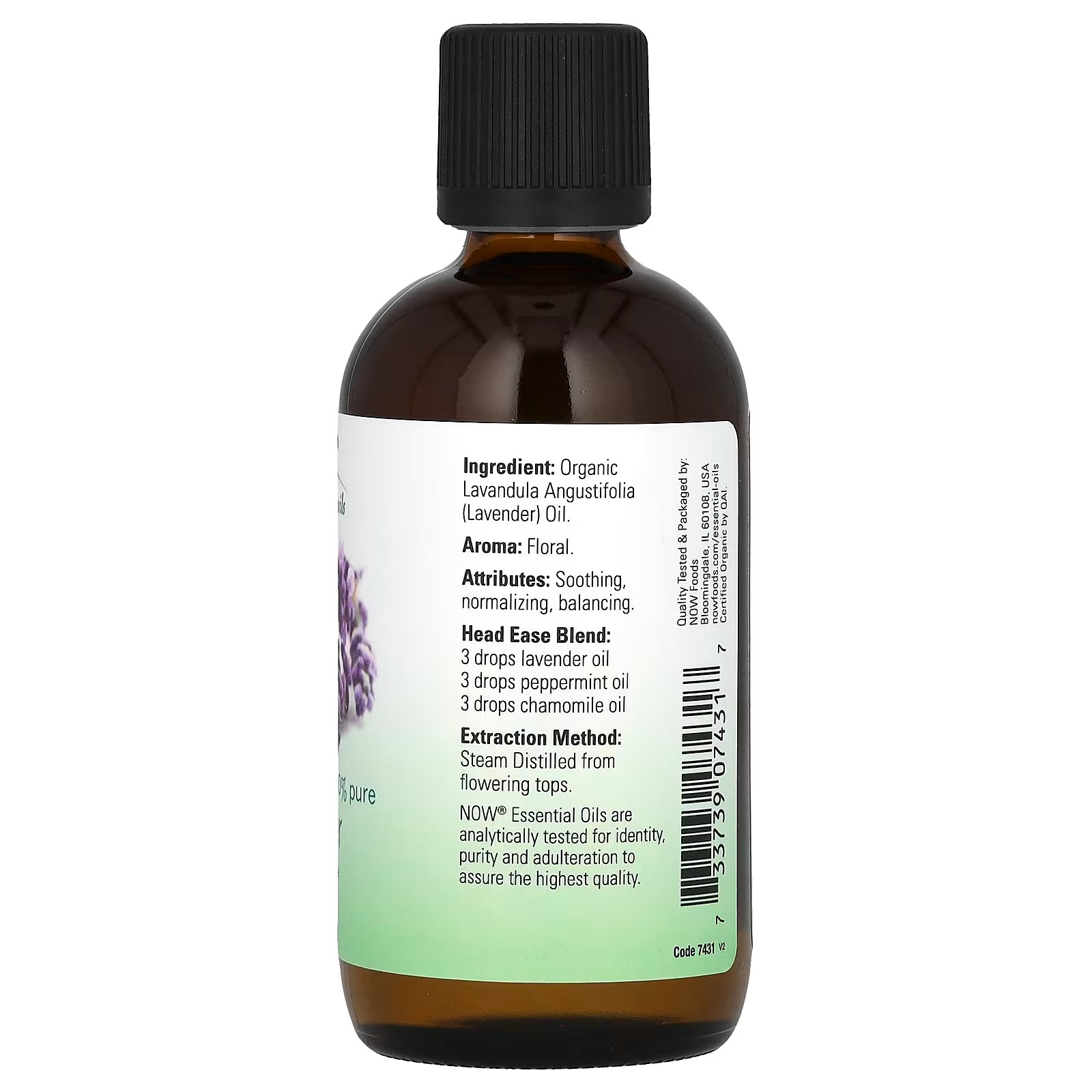 NOW Foods Organic Essential Oils Lavender (118 ml) thumbnail 2