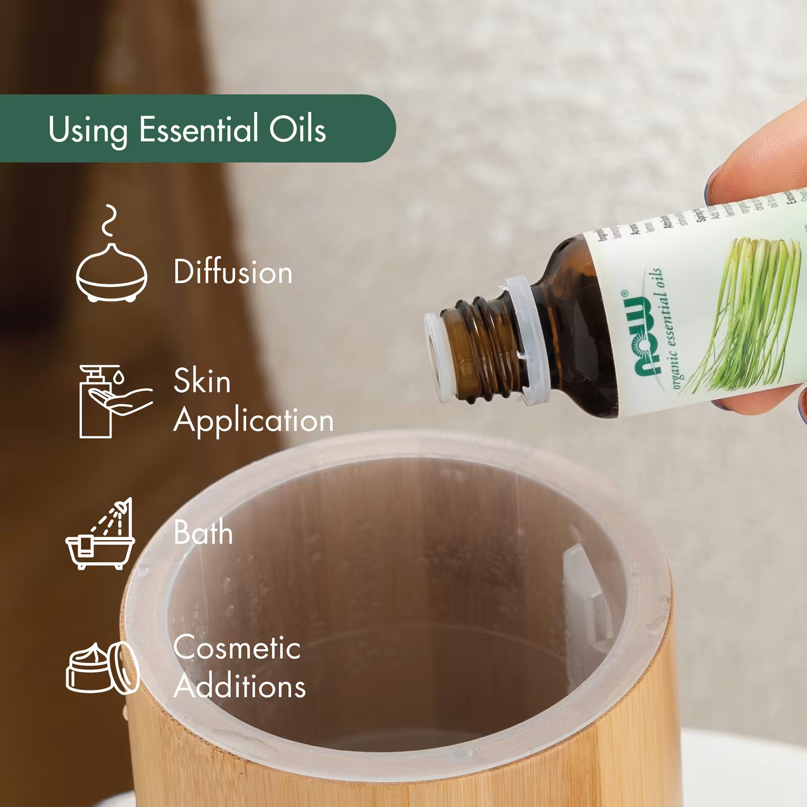 NOW Foods Organic Essential Oils Lavender (118 ml) thumbnail 4