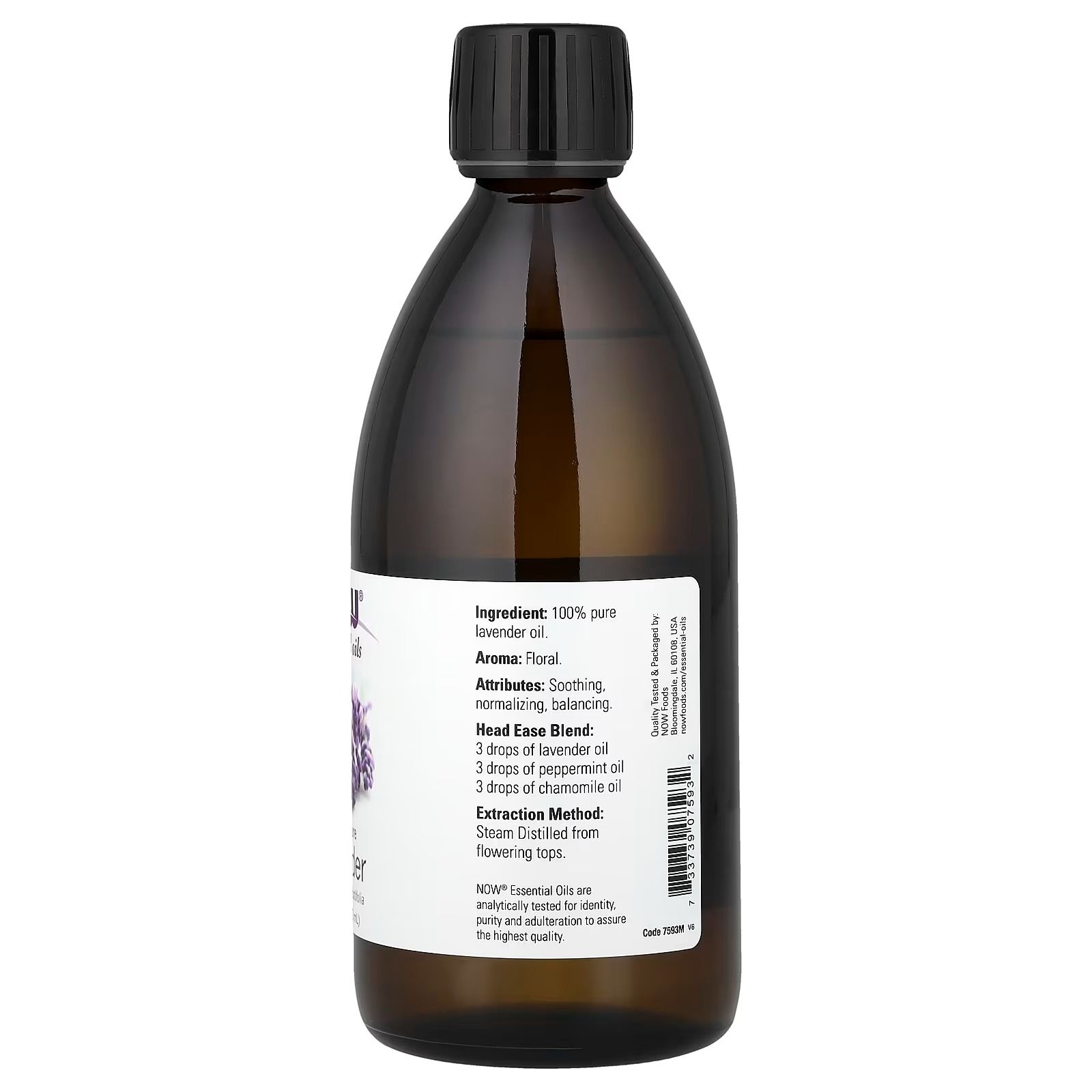 NOW Foods Essential Oils Lavender Oil Steam Distilled Undiluted 473 ml thumbnail 2