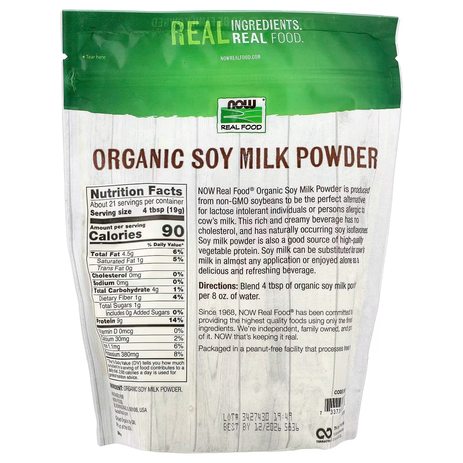 NOW Foods Real Food c  (397 g) thumbnail 2