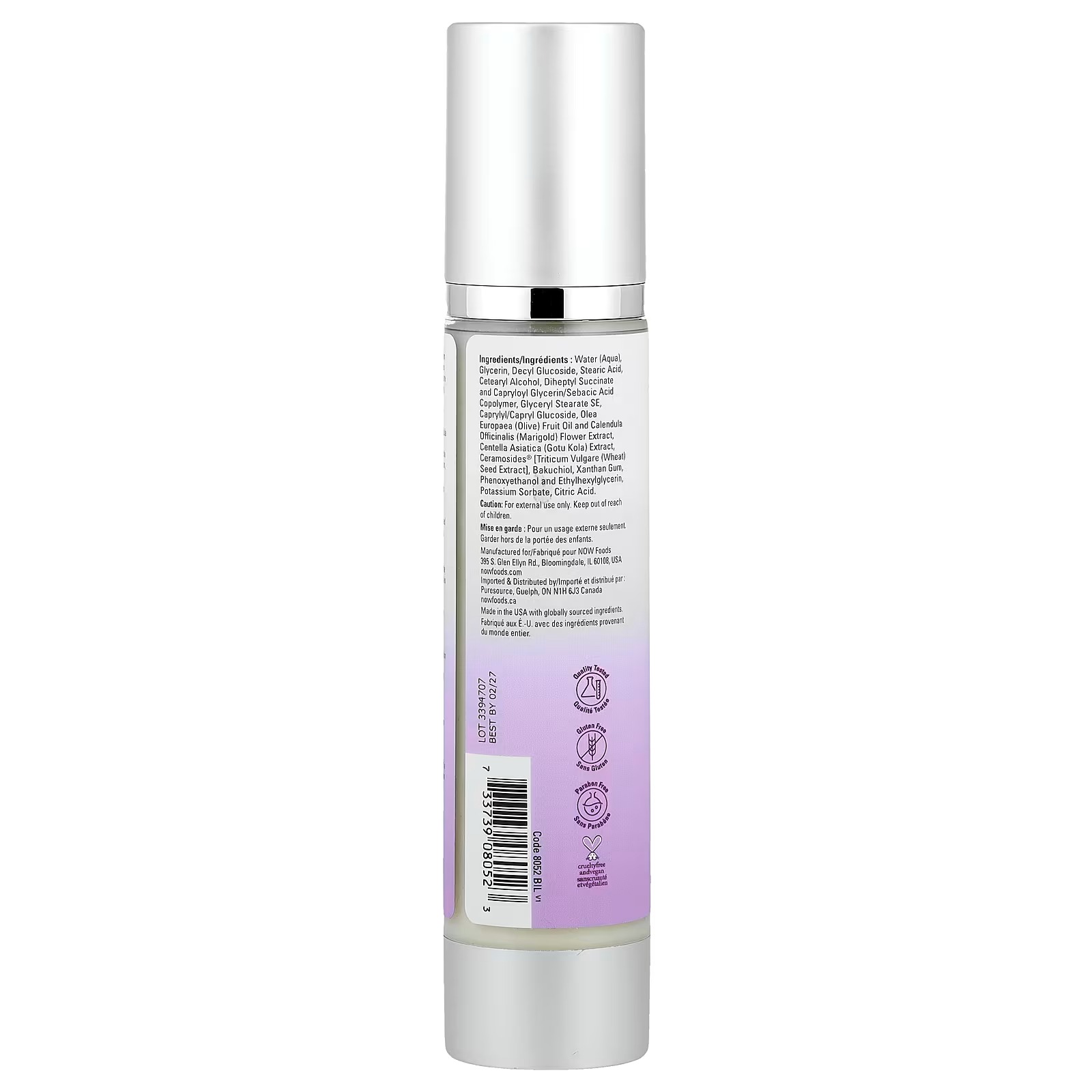 NOW Foods Solutions Gentle Balance Cream Cleanser (118 ml) thumbnail 2