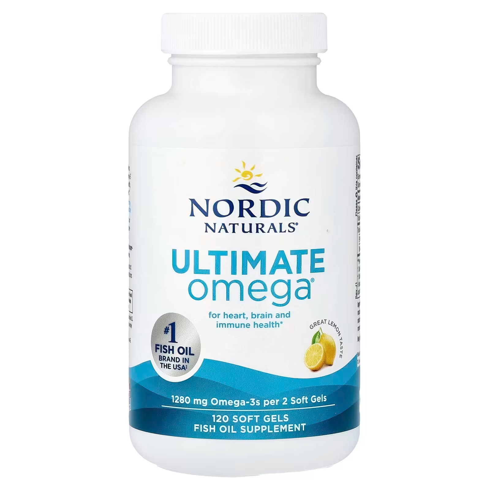 Nordic Naturals Ultimate Omega® Great Lemon 120 Soft Gels (640 mg per Soft Gel) thumbnail 3