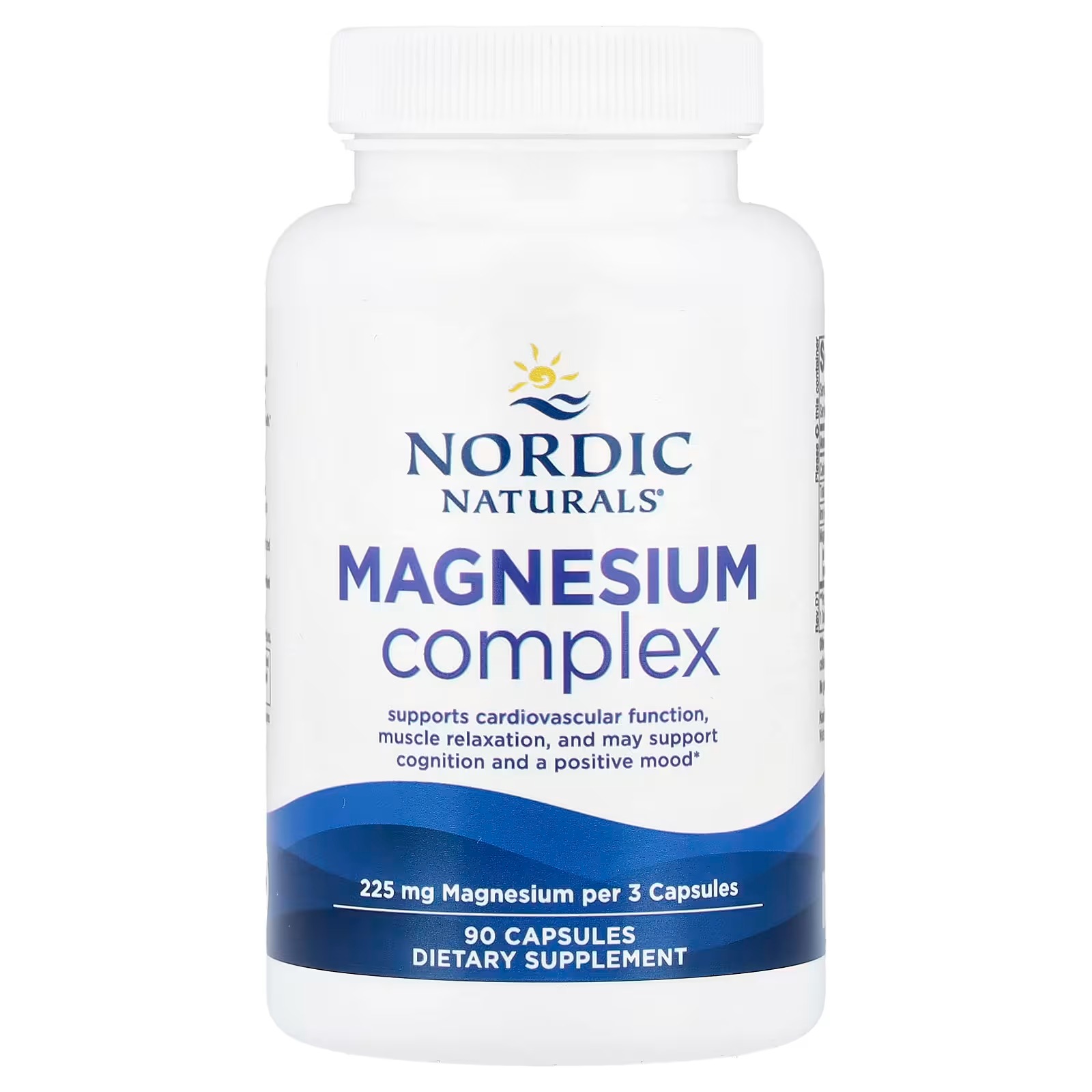 Nordic Naturals Magnesium Complex 225 mg| Multi-form magnesium complex for enhanced absorption. Supports brain, heart, mood, energy 90 Capsules thumbnail 3