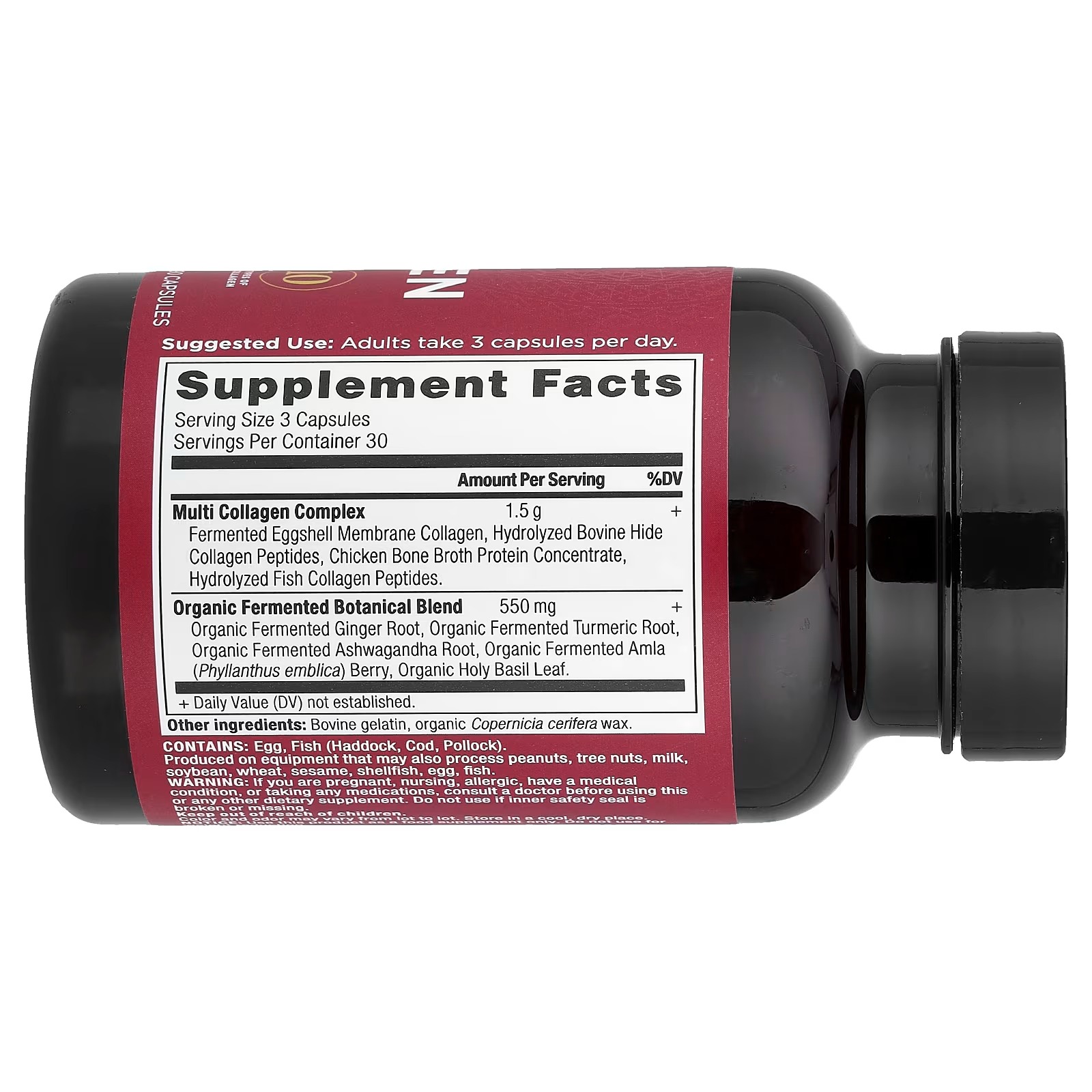 Ancient Nutrition Multi Collagen 90 Capsules – Multi Collagen Peptides Supplement for Daily Wellness thumbnail 2