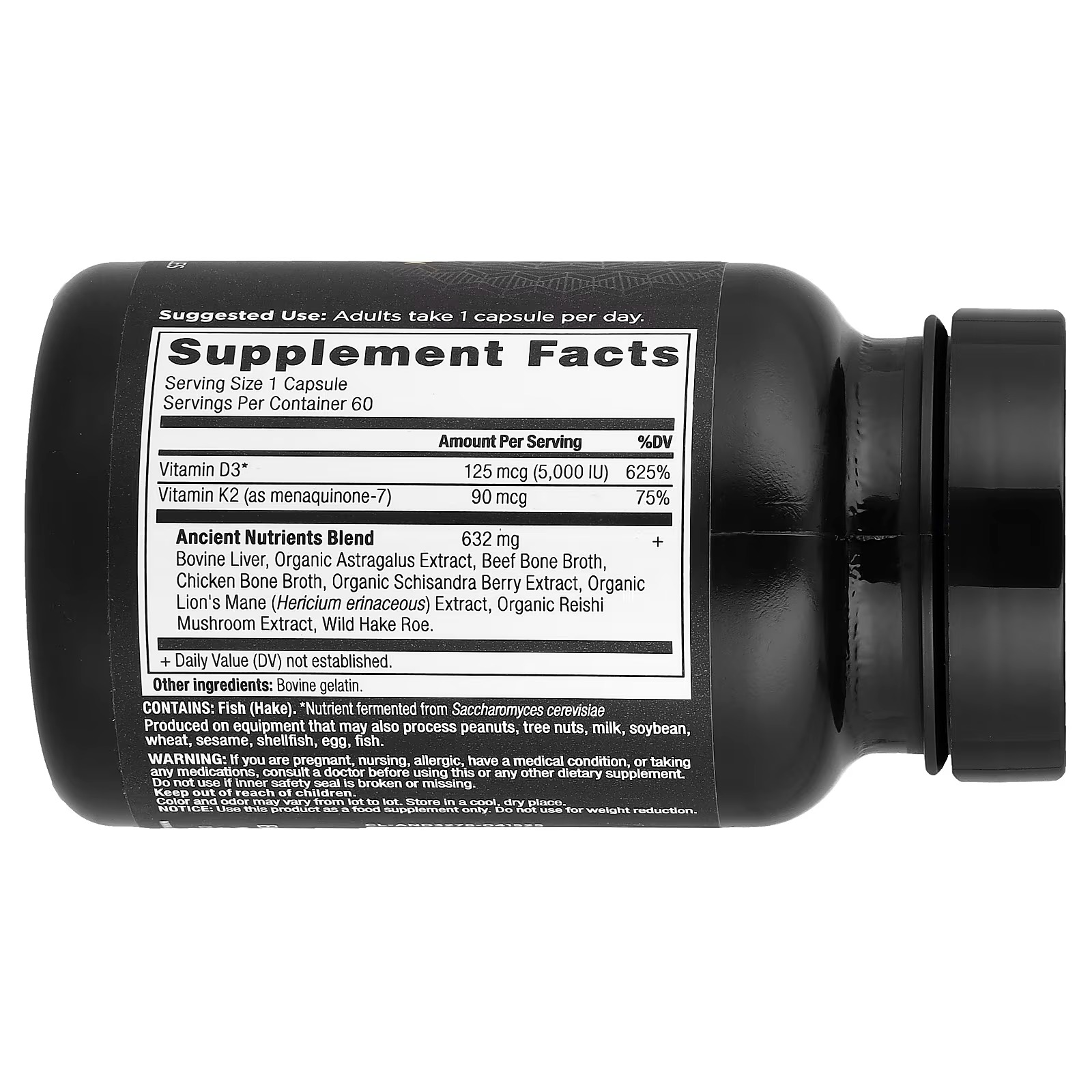 Ancient Nutrition Vitamin D3 + K2 5,000 IU – Vitamin D Supplement for Immune Support thumbnail 2