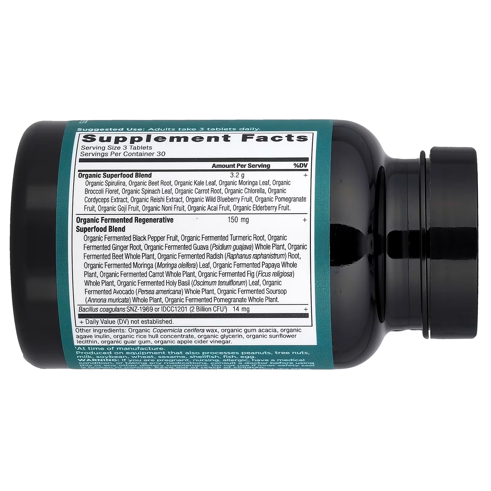Ancient Nutrition Organic Super Greens Powder – Probiotics, Detox & Alkalize, Greens Supplement thumbnail 2