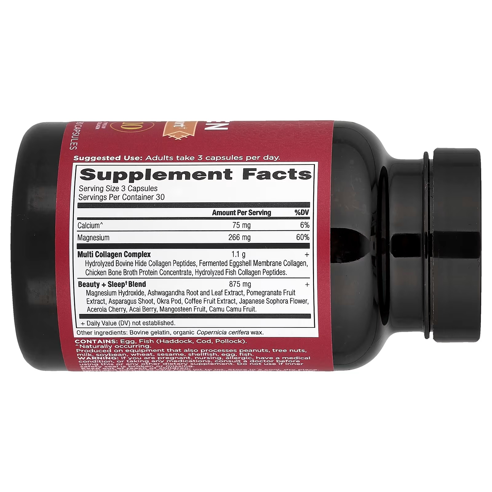 Ancient Nutrition Multi Collagen Capsules 90 Count + Beauty & Sleep 90 Count – Collagen Supplement Set thumbnail 2