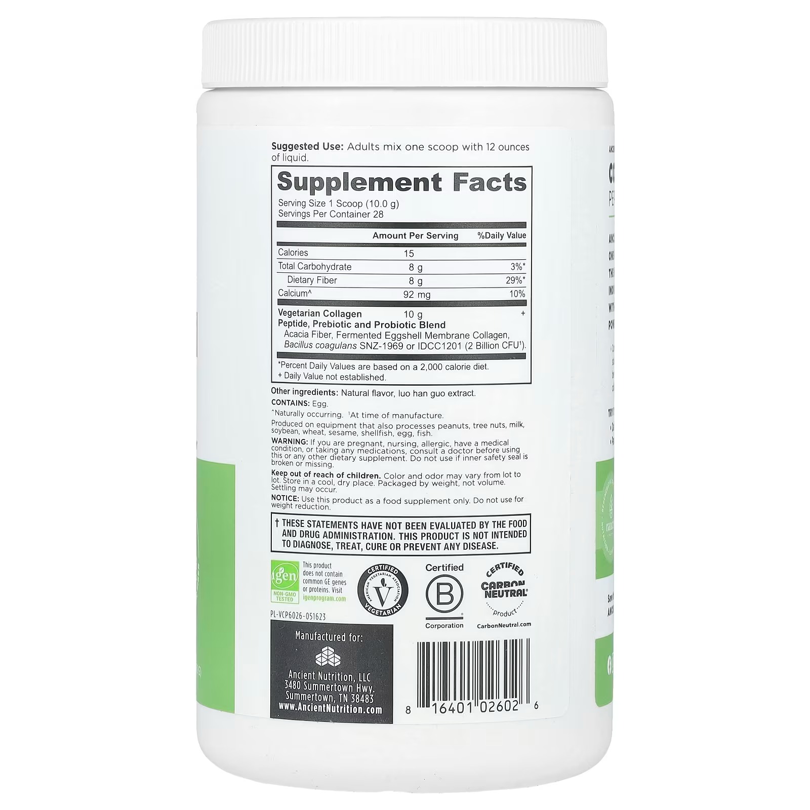 Ancient Nutrition Testosterone Support for Women + Collagen – 90 Capsules, Women’s Wellness Supplement thumbnail 2