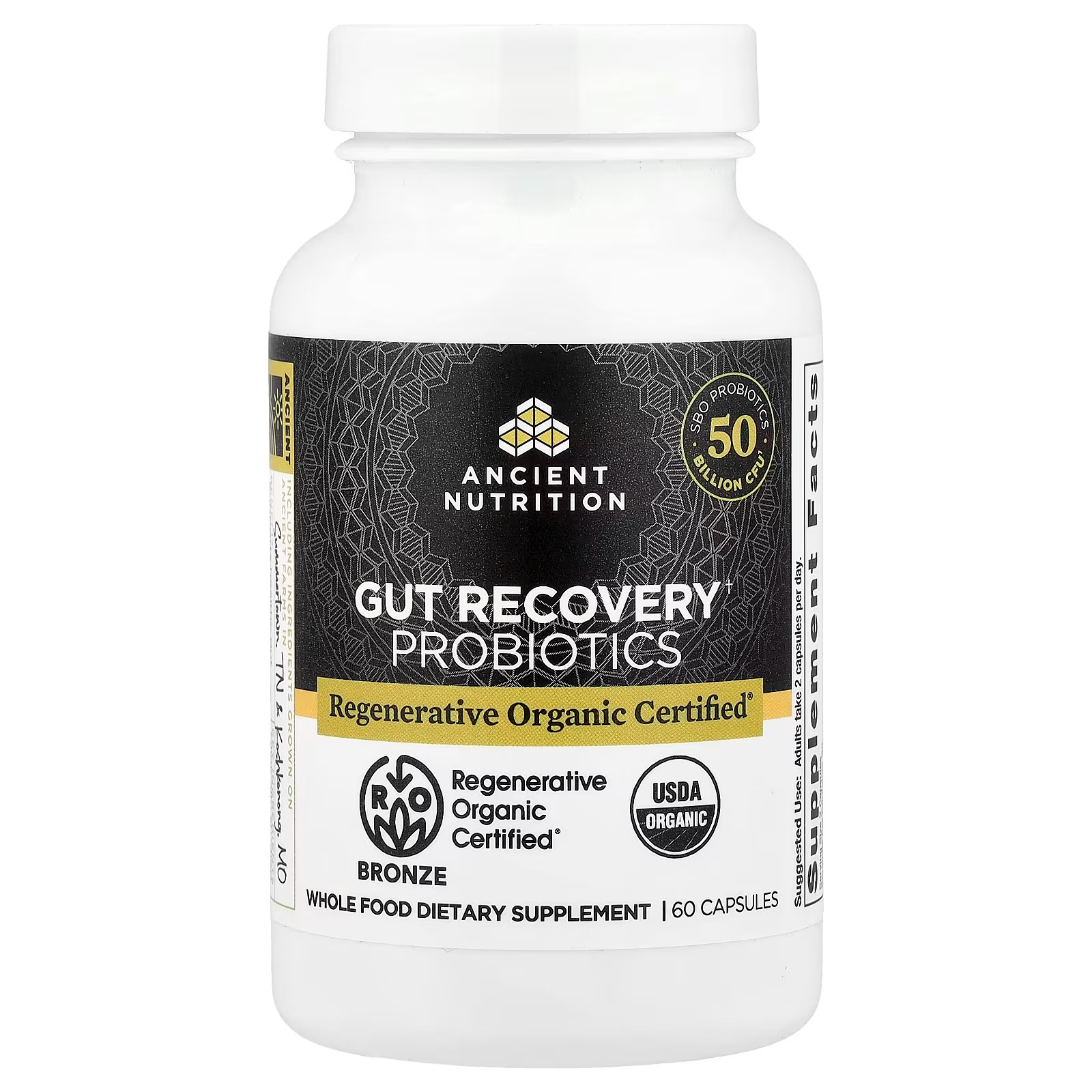 Ancient Nutrition Regenerative Organic Certified Gut Recovery Probiotics – Gut Health & Digestive Support thumbnail 2