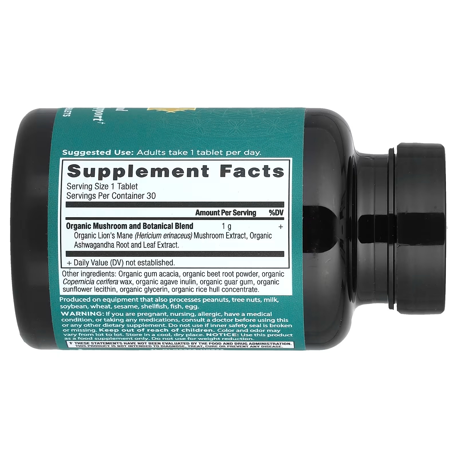 Ancient Nutrition Organic Lion’s Mane Mushroom Tablets – Organic Mushroom Supplement for Daily Wellness thumbnail 2