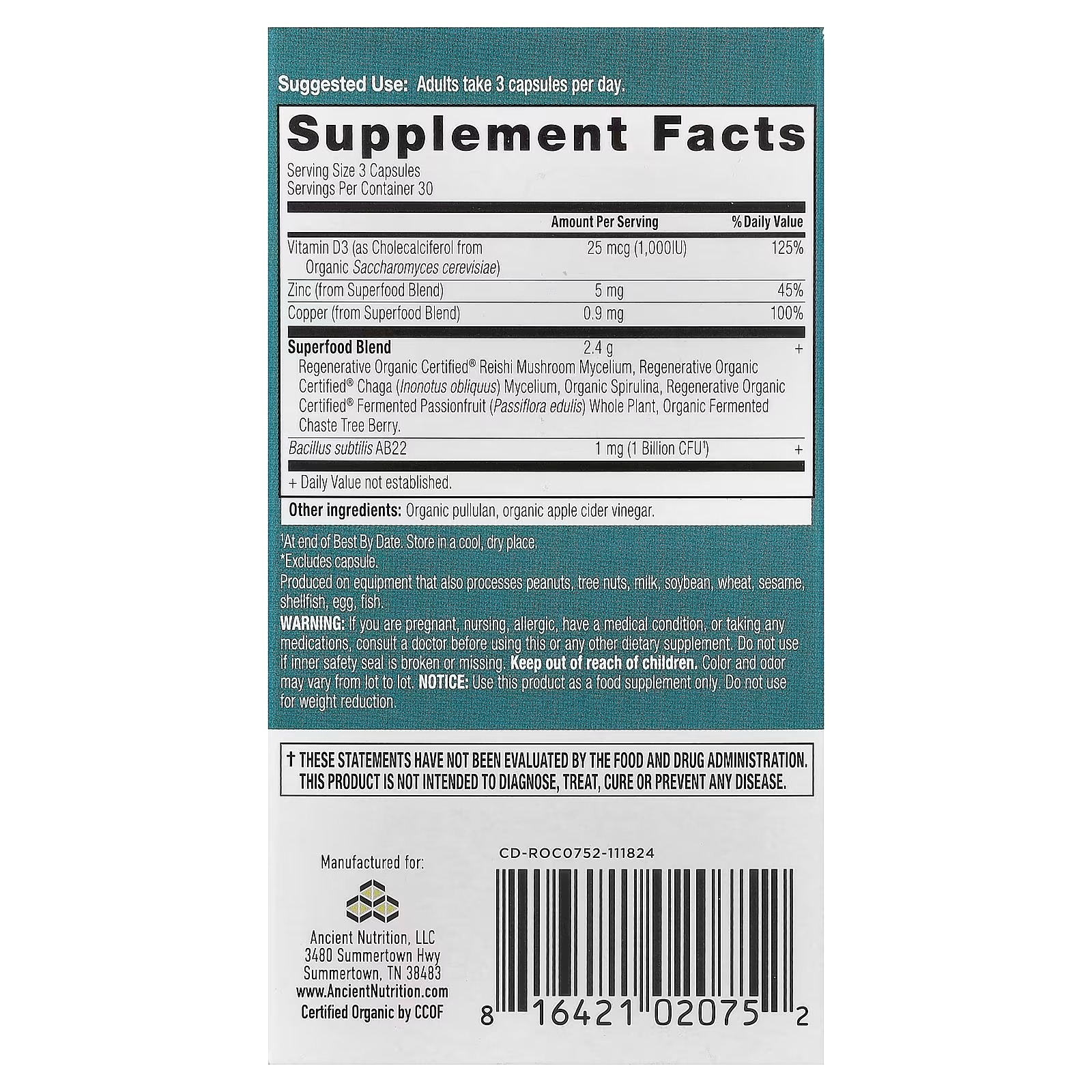 ncient Nutrition Women’s Hormones Capsules – Hormone Balance & Women’s Wellness Supplement thumbnail 2