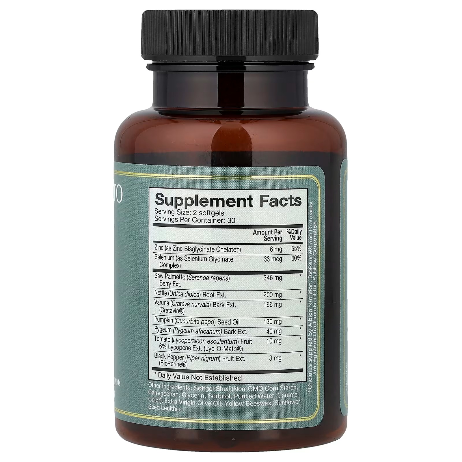 Natura Health Products Prosta-Palmetto Supreme 60 Softgels – Saw Palmetto Prostate Support Supplement thumbnail 2