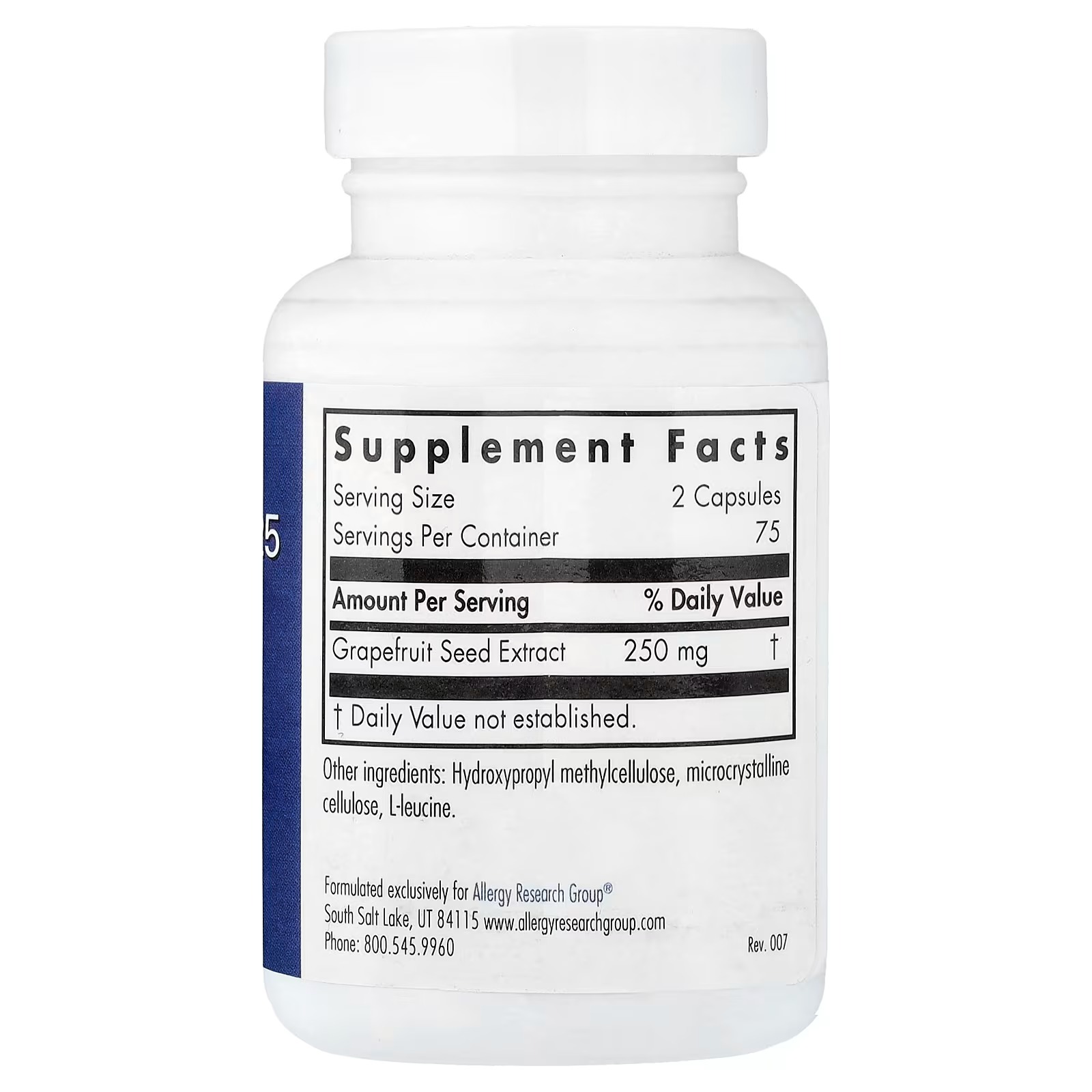 Allergy Research Group Paramicrocidin 125 Grapefruit Seed Extract 150 Capsules – Concentrated Botanical Extract Supplement for Daily Wellness thumbnail 2