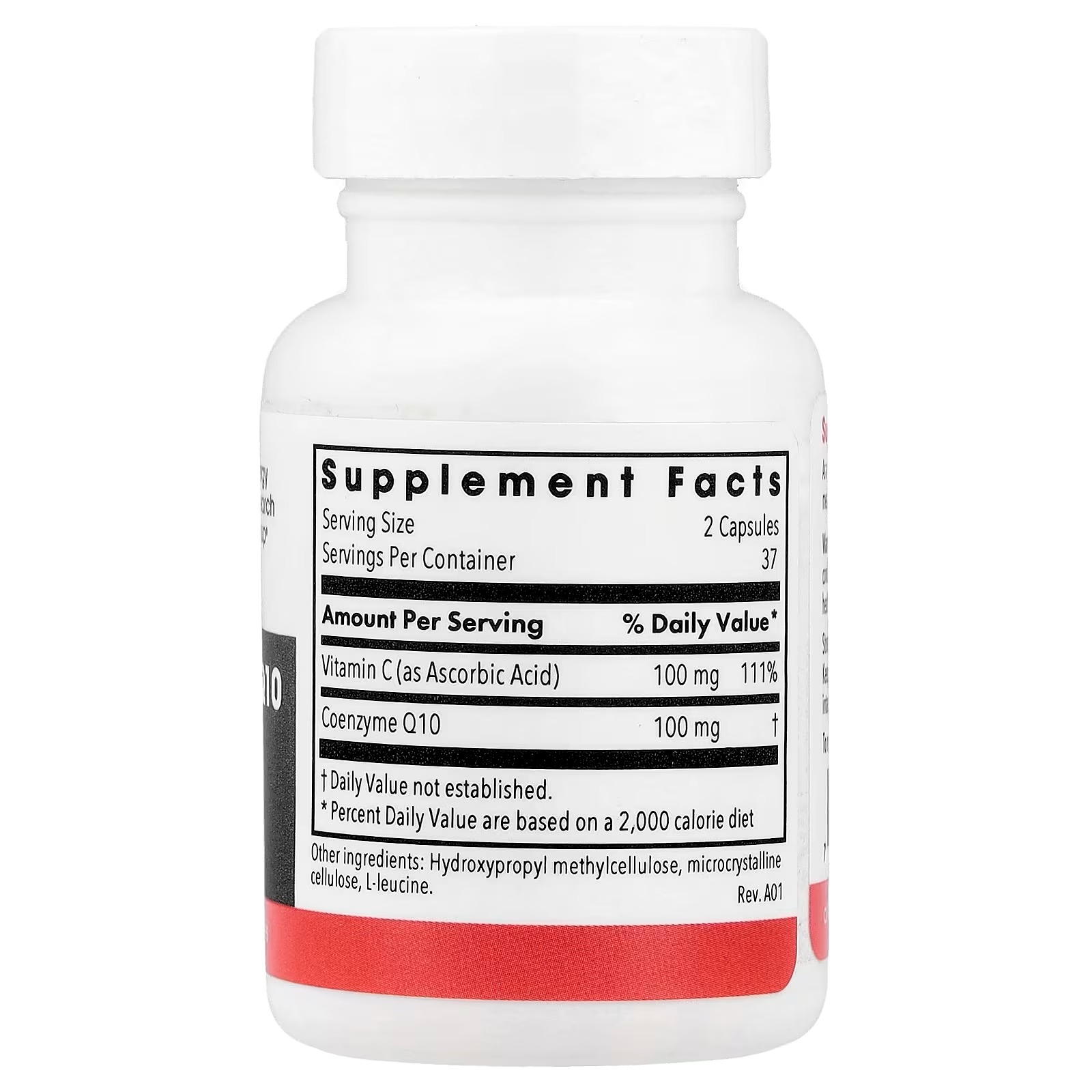 Allergy Research Group Coenzyme Q10 50 mg with Vitamin C 75 Vegetarian Capsules – Heart, Brain & Cellular Energy Support Supplement thumbnail 2