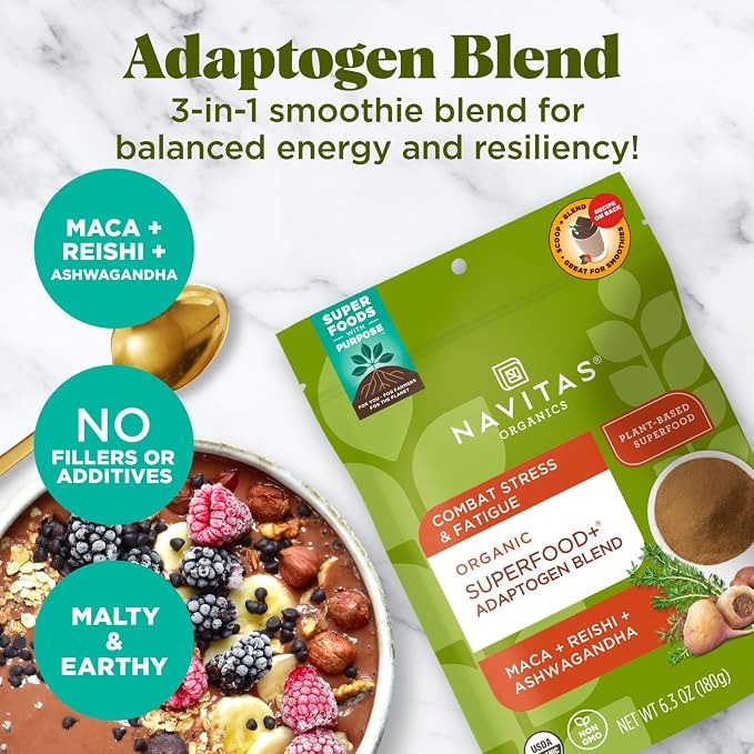 Navitas Organics Superfood+ Adaptogen Blend – Organic Stress Support thumbnail 4