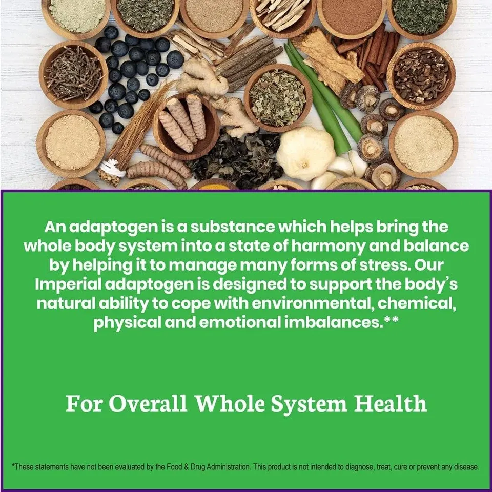 Paradise Herbs Ashwagandha Adaptogen Blend 60 Capsules – Herbal Supplement thumbnail 3