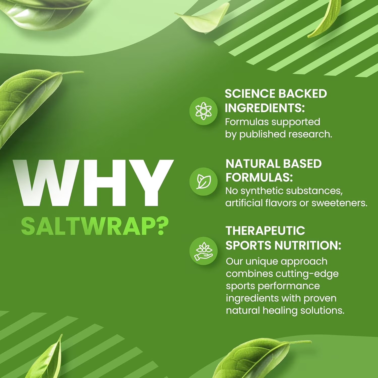 SaltWrap Adaptogen Greens Capsules – Caffeine-Free Adaptogen Formula thumbnail 3