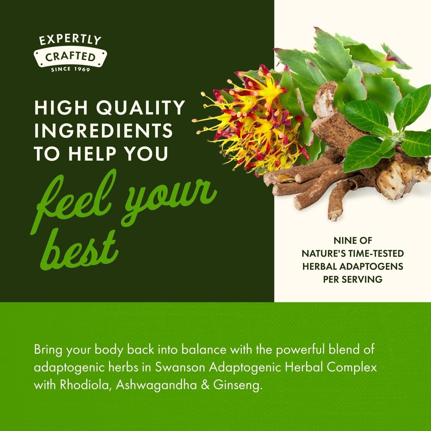 Swanson Adaptogen Complex with Rhodiola, Ashwagandha & Ginseng thumbnail 5