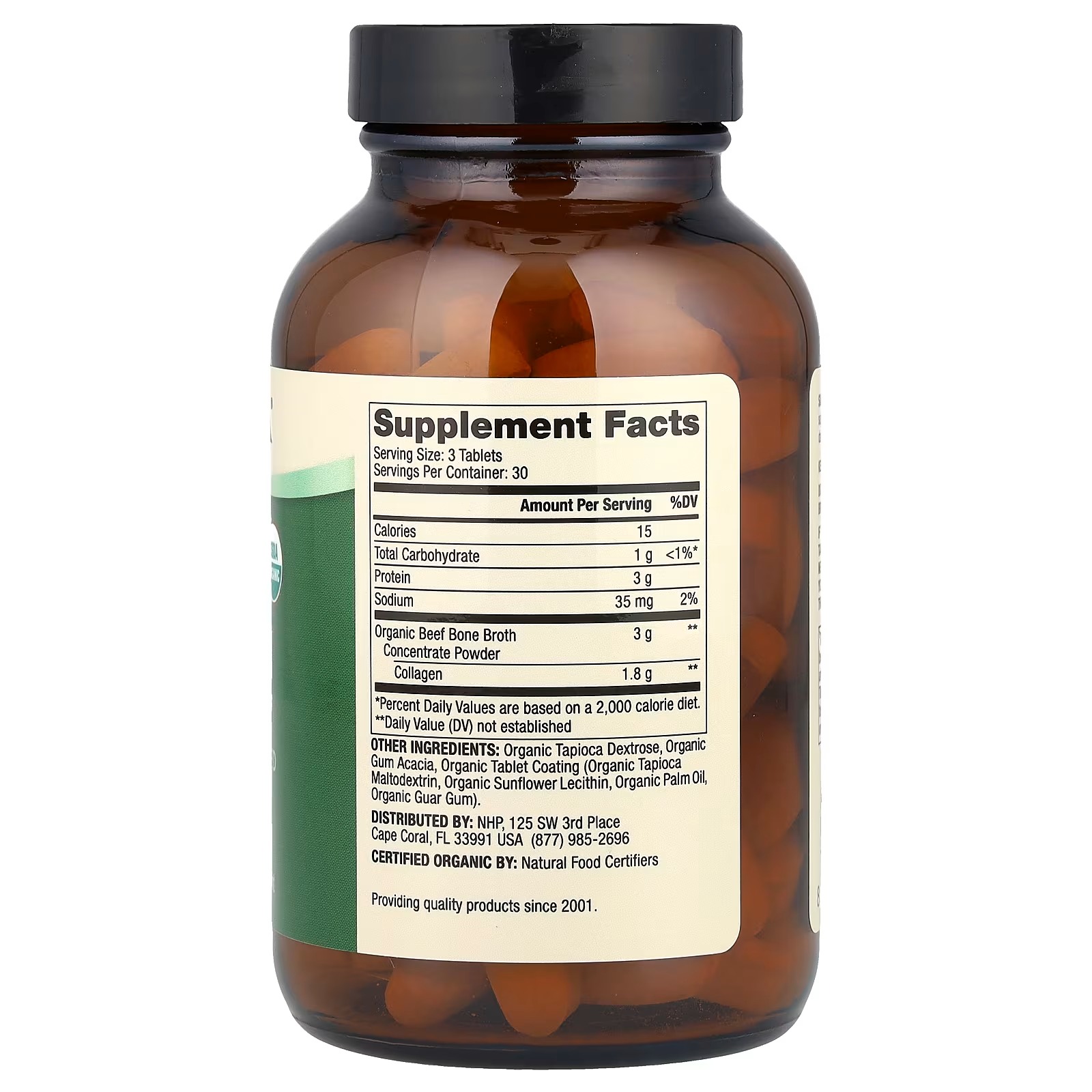 Buy Dr. Mercola Organic Bone Broth Collagen Tablets in Pakistan thumbnail 3