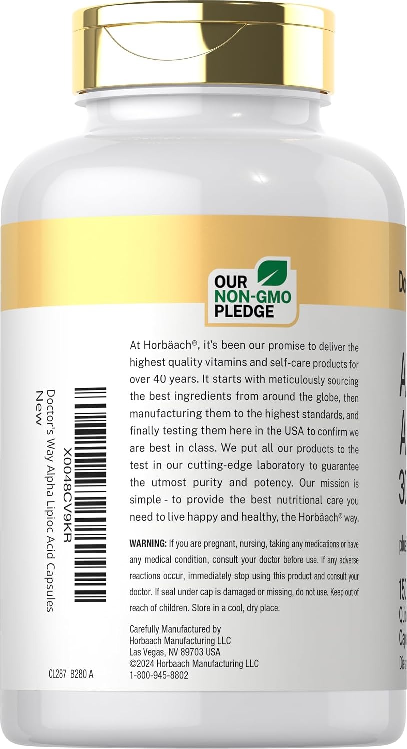 Doctor’s Way Alpha Lipoic Acid 300mg – Antioxidant Supplement thumbnail 4